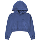 Made in Canada Flag Fleece Crop Hoodie French Blue - Province of Canada