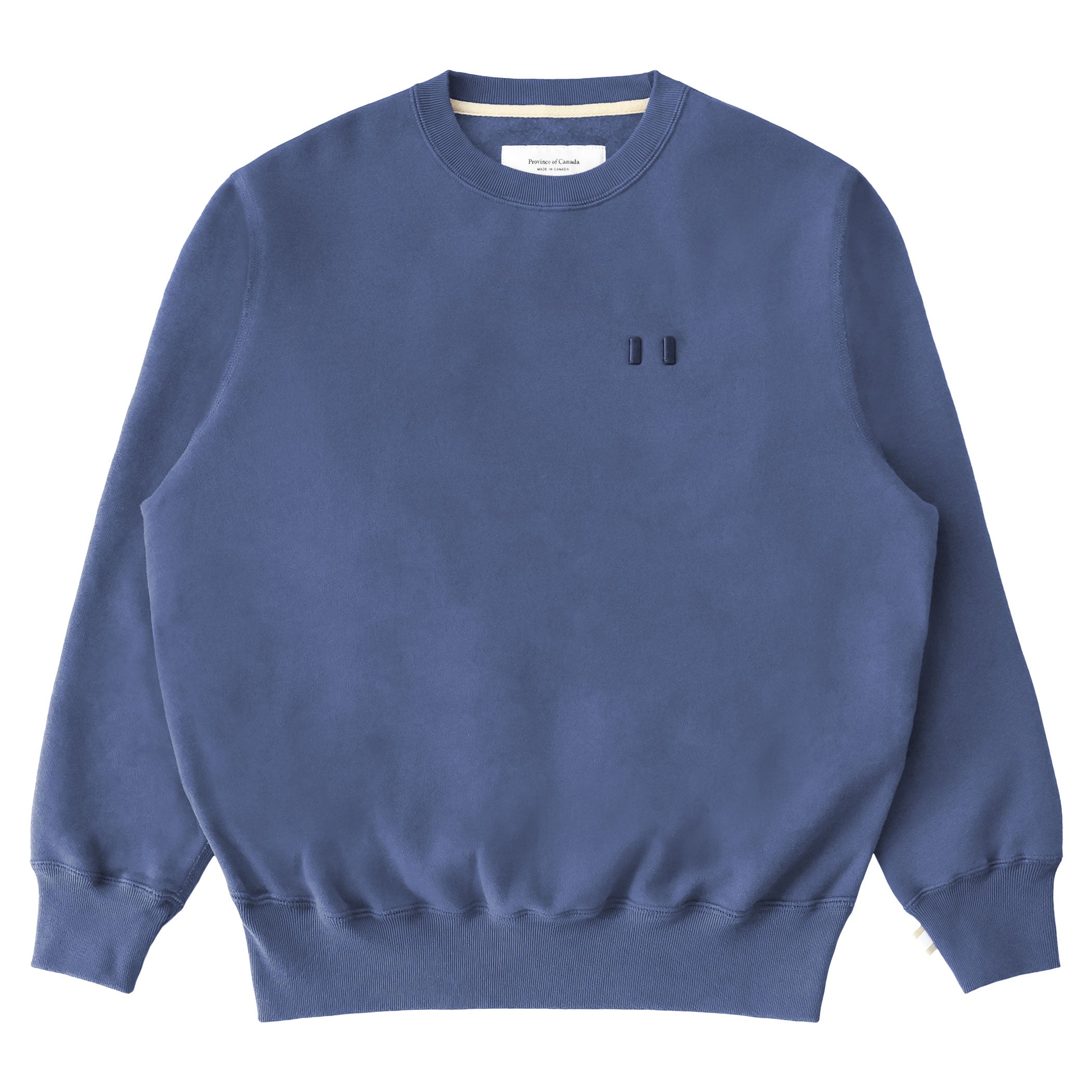 Made in Canada Flag Fleece Sweatshirt French Blue - Unisex - Province of Canada