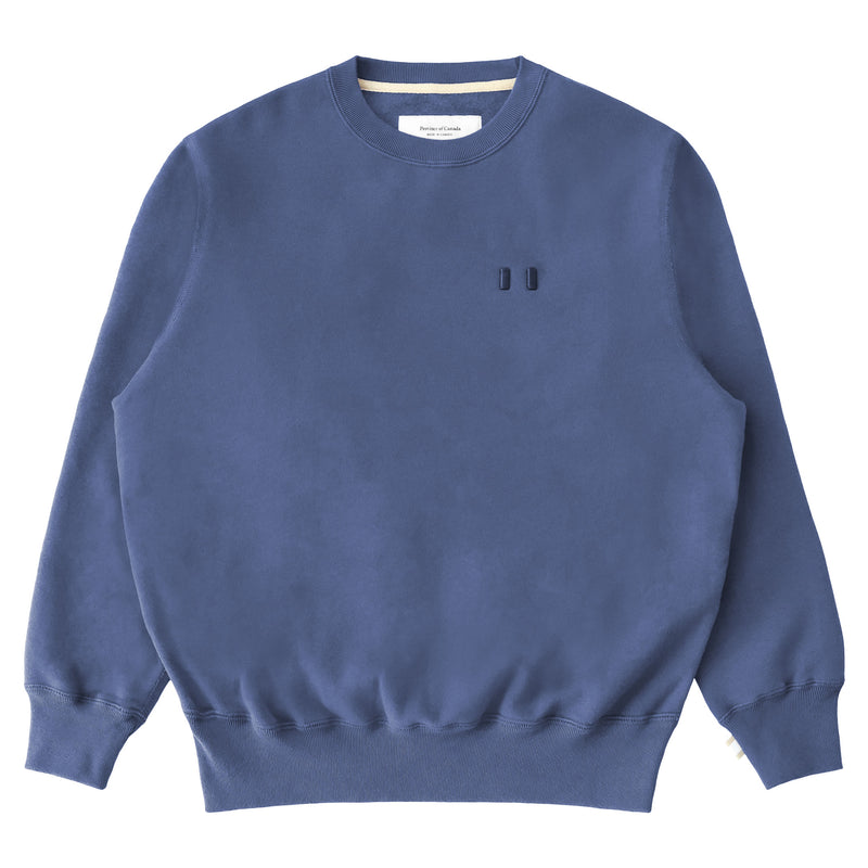 Made in Canada Flag Fleece Sweatshirt French Blue - Unisex - Province of Canada