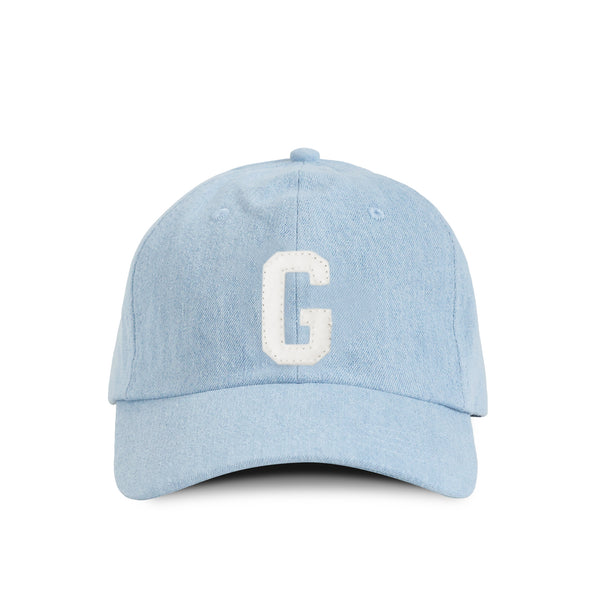 Made in Canada 100% Cotton Letter G Baseball Hat Light Blue Denim - Province of Canada
