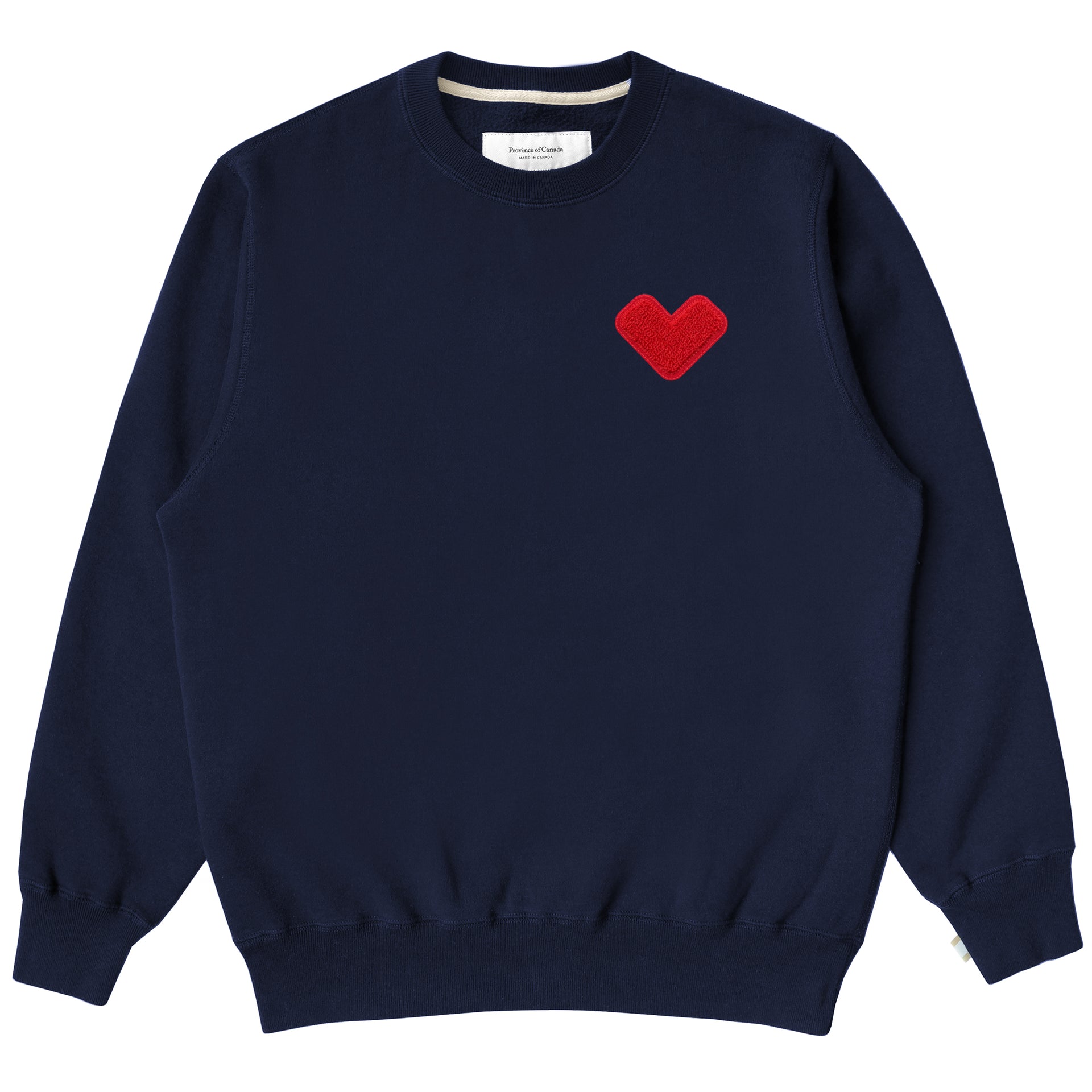Heart Sweatshirt Navy Unisex – Province of Canada