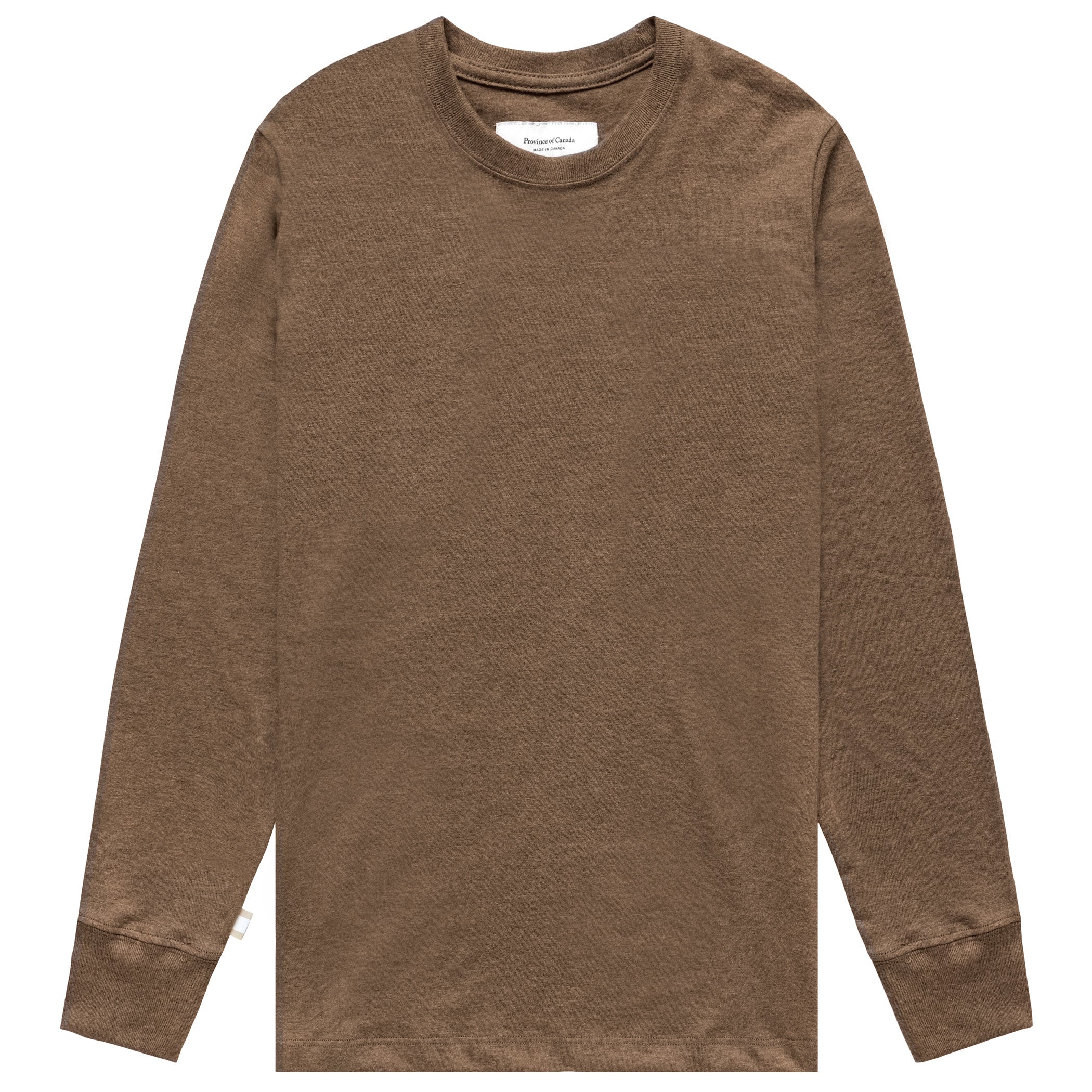 Monday Long Sleeve Tee Heather Brown - Unisex – Province of Canada