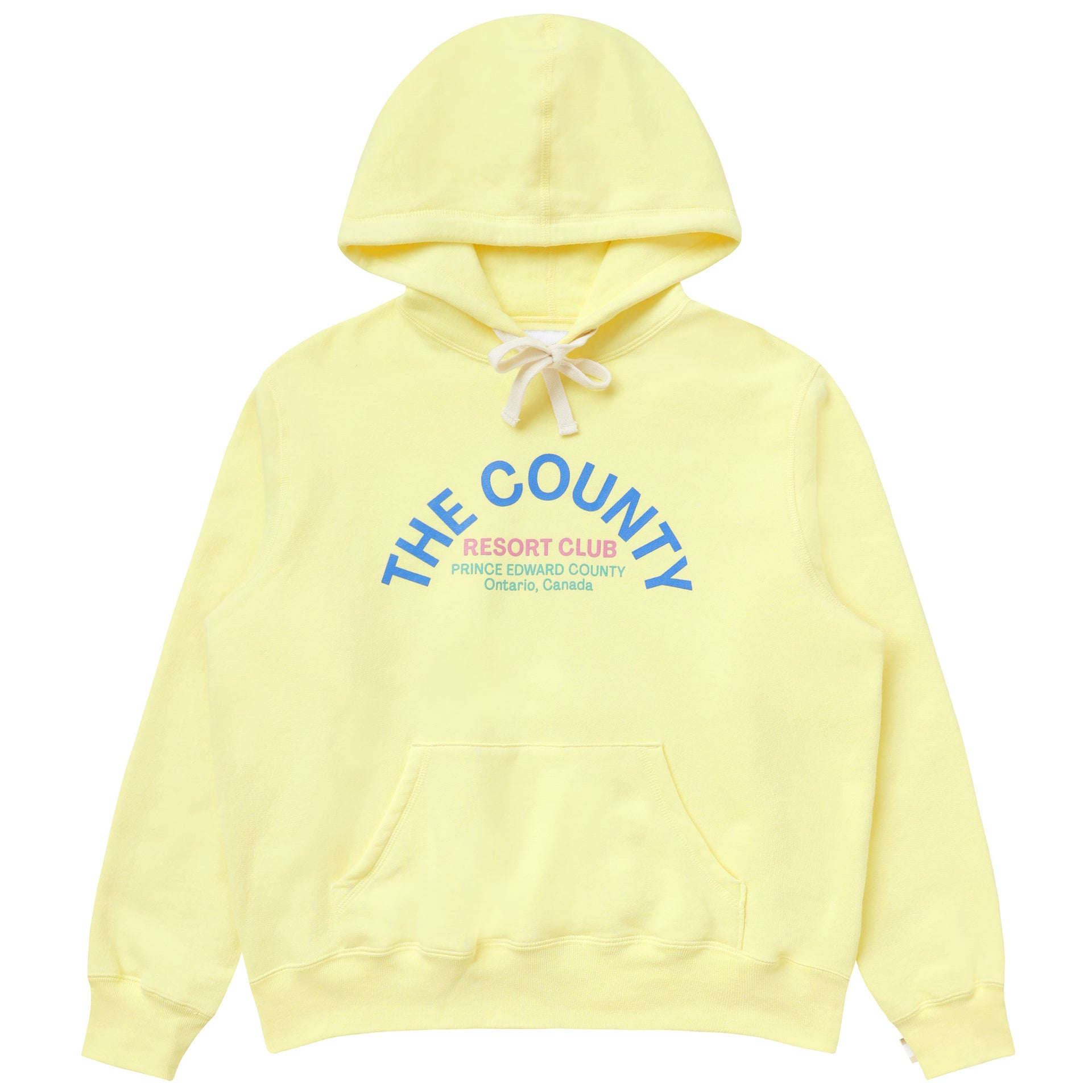 The County Fleece Hoodie Lemon Unisex Province of Canada