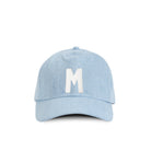 Made in Canada 100% Cotton Kids Letter M Baseball Hat Light Blue Denim - Province of Canada