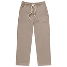 Made in Canada 100% Cotton Wide Leg Cropped French Terry Sweatpant Mocha Brown - Unisex - Province of Canada