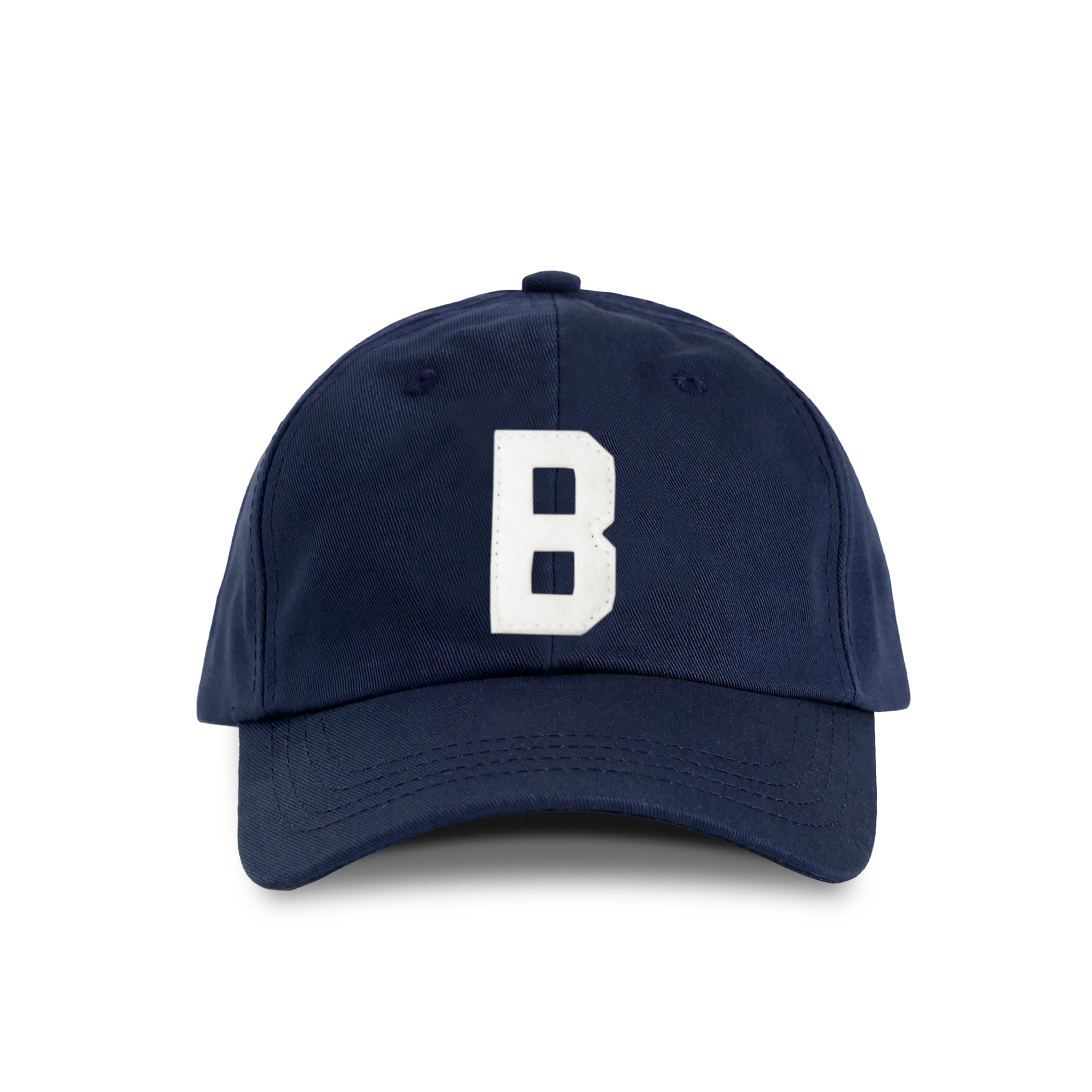 Letter B Baseball Hat One Size in Navy Blue Unisex 100 Cotton Province of Canada