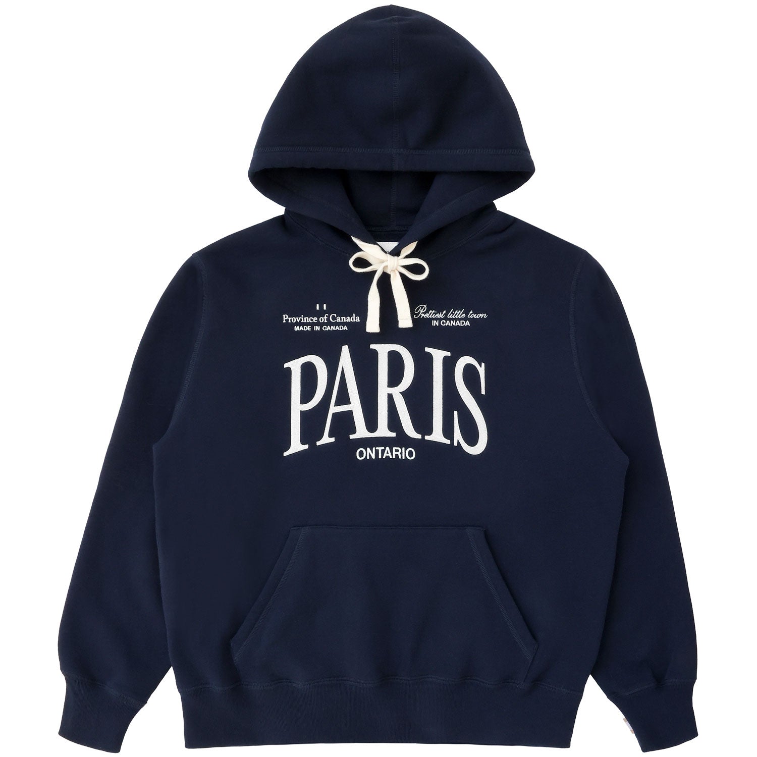 Made in Canada Paris Ontario Fleece Hoodie Navy - Unisex - Province of Canada