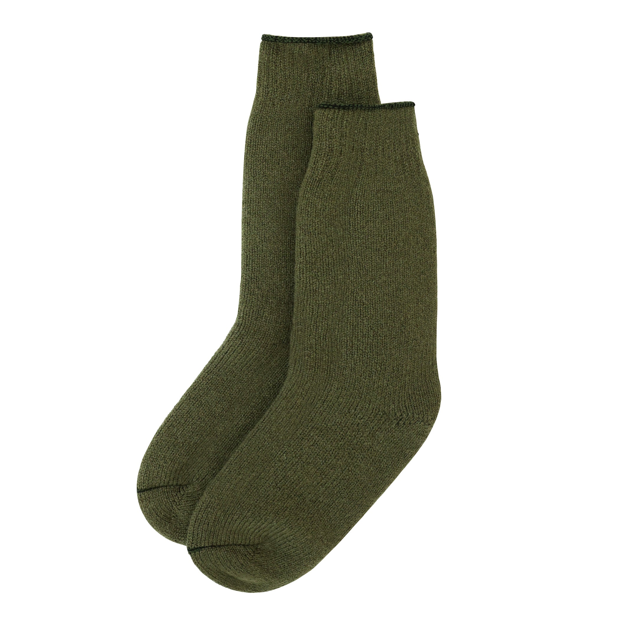 Made in Canada Long Slipper Sock Olive - Province of Canada