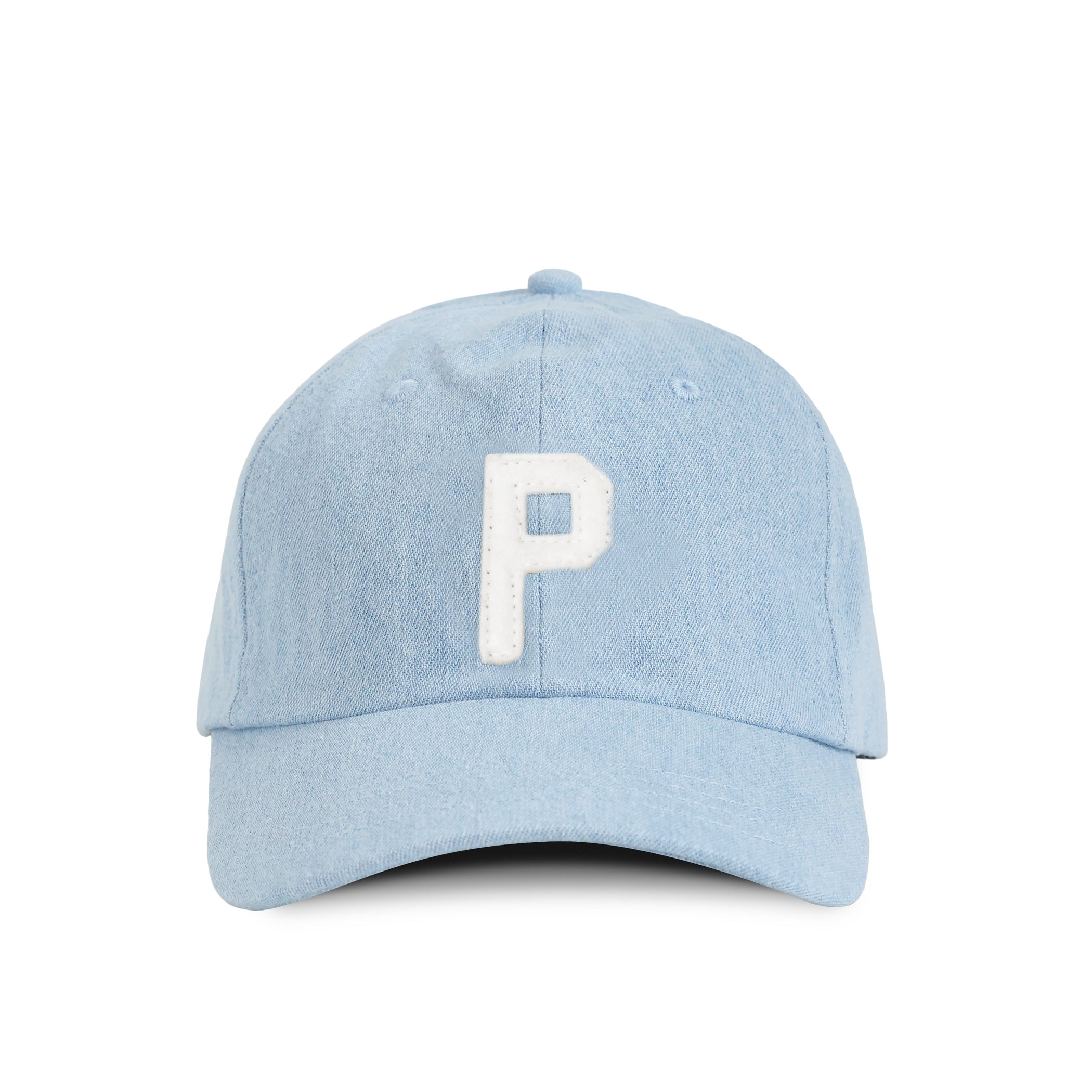 Letter P Baseball Hat Denim One Size in Black Unisex 100 Cotton Province of Canada