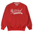 Made in Canada Fleece Script Logo Sweatshirt Red - Unisex - Province of Canada