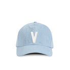 Made in Canada 100% Cotton Kids Letter V Baseball Hat Light Blue Denim - Province of Canada