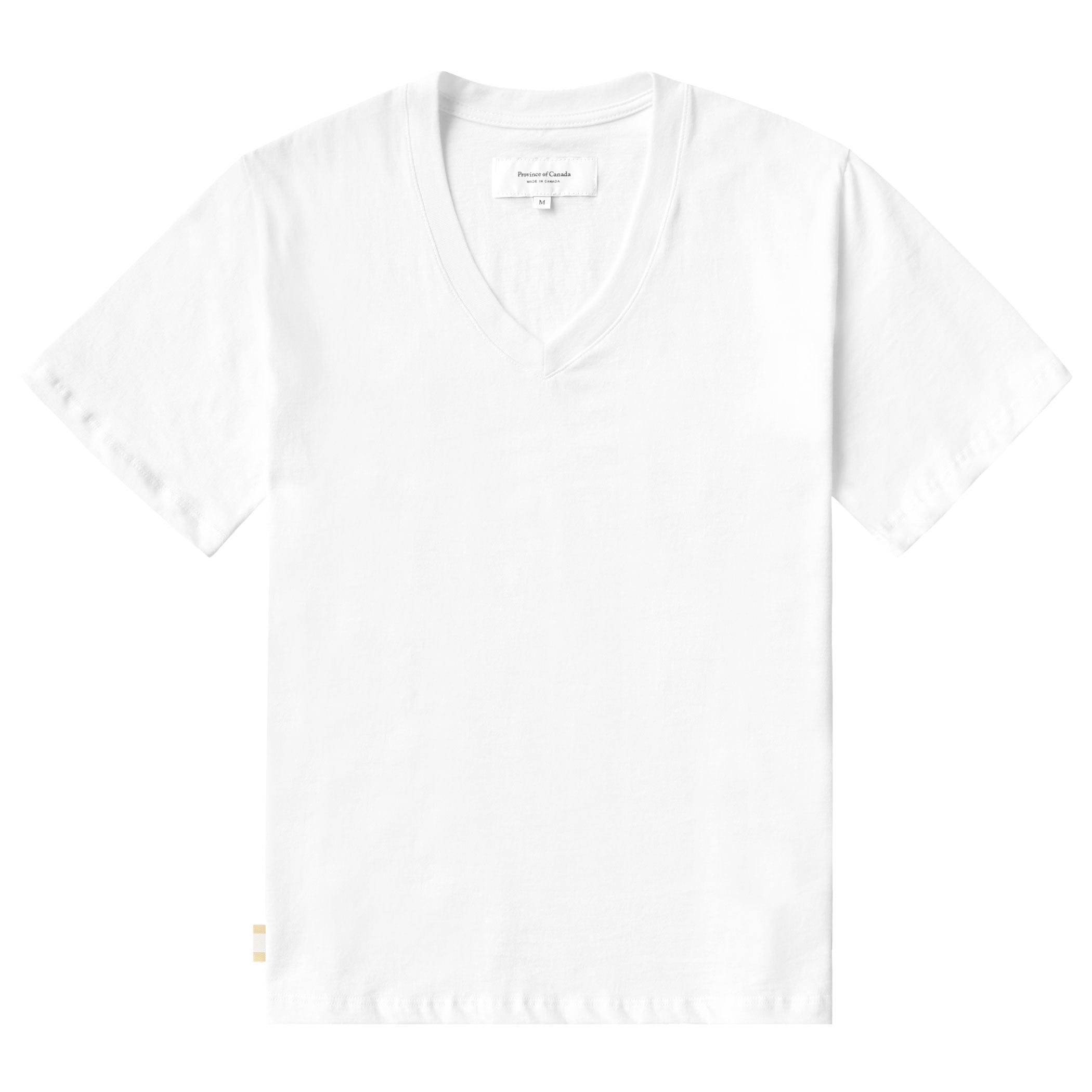 Friday V-Neck Tee White - Made in Canada - Province of Canada