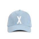 Made in Canada 100% Cotton Letter X Baseball Hat Light Blue Denim - Province of Canada