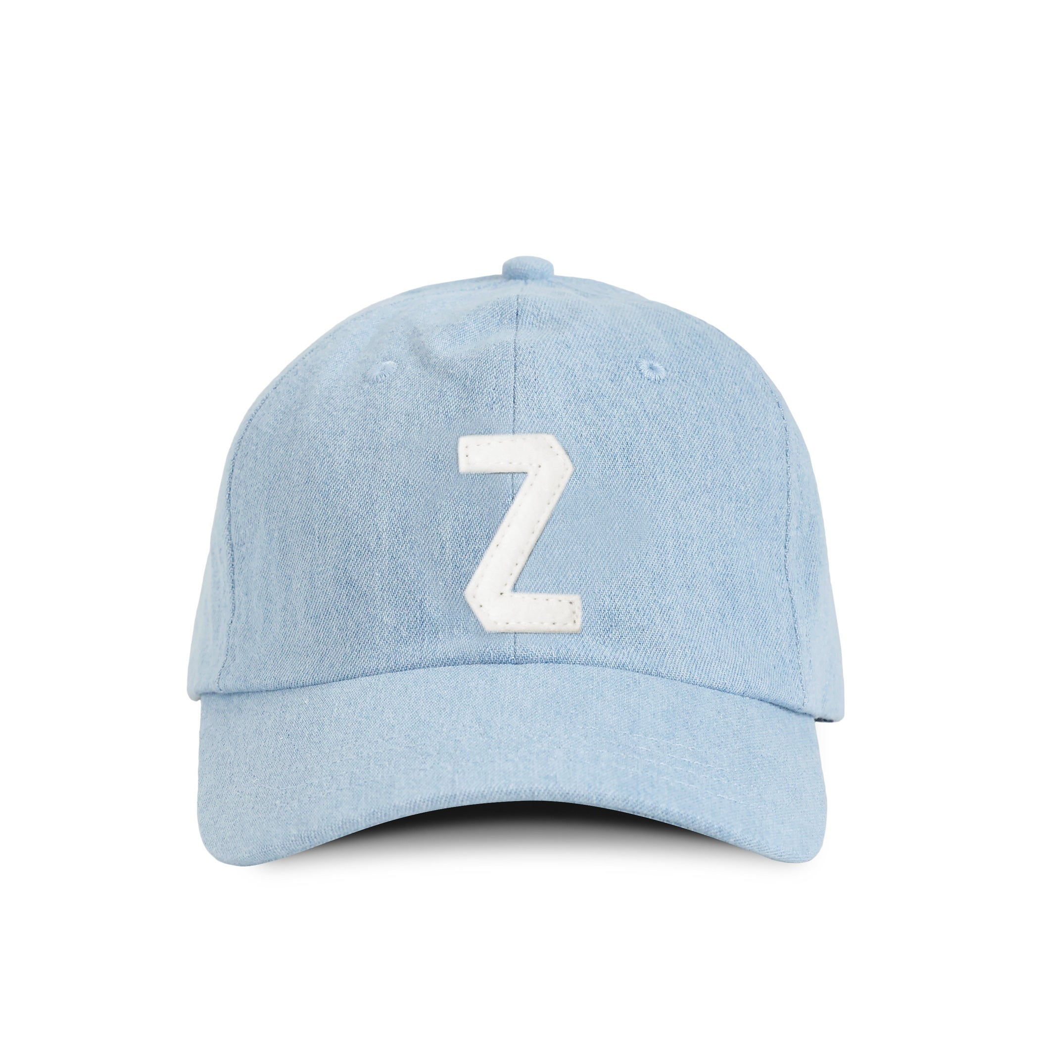 Made in Canada 100% Cotton Letter Z Baseball Hat Light Blue Denim - Province of Canada