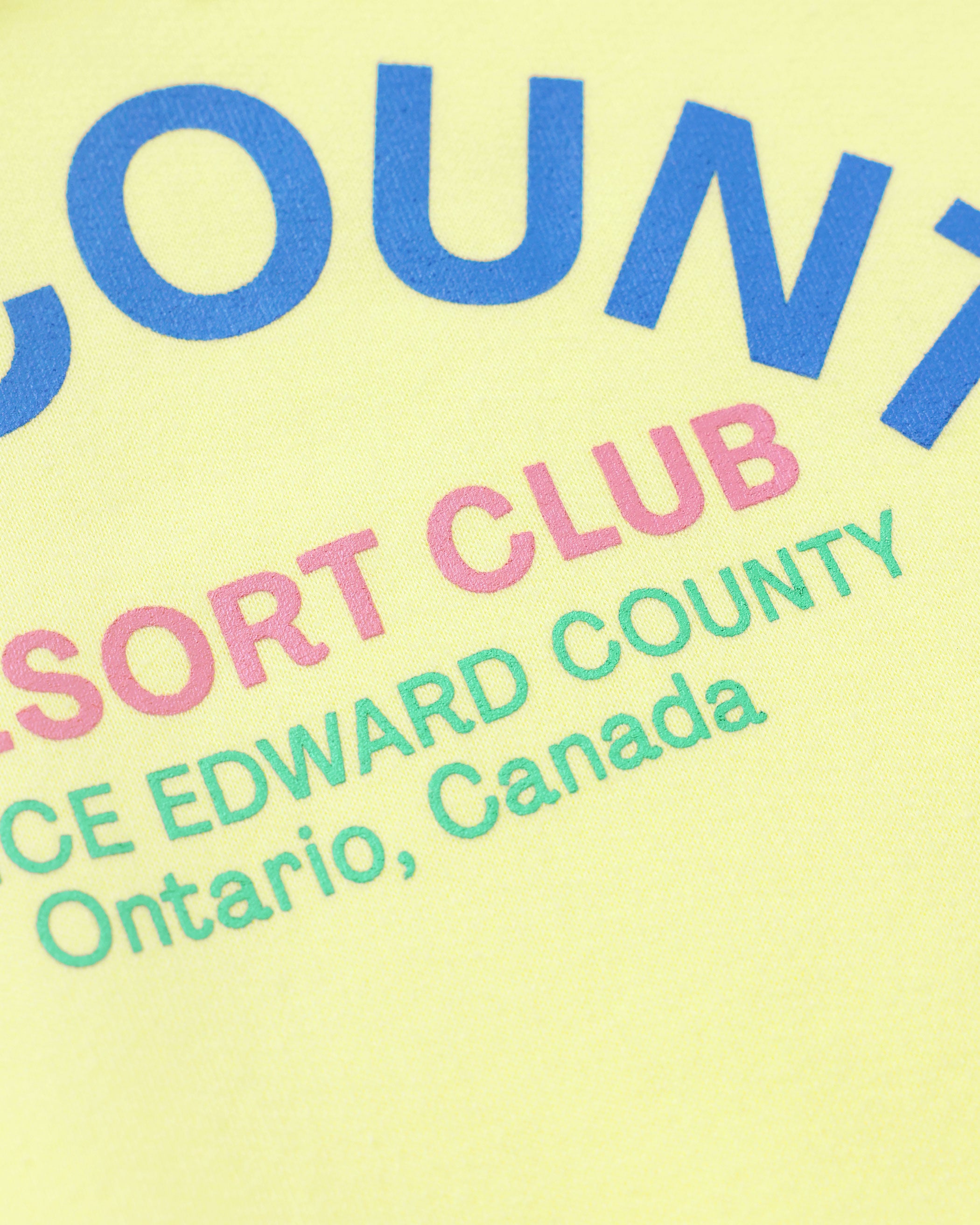Made in Canada The County Fleece Hoodie Lemon - Unisex - Province of Canada 