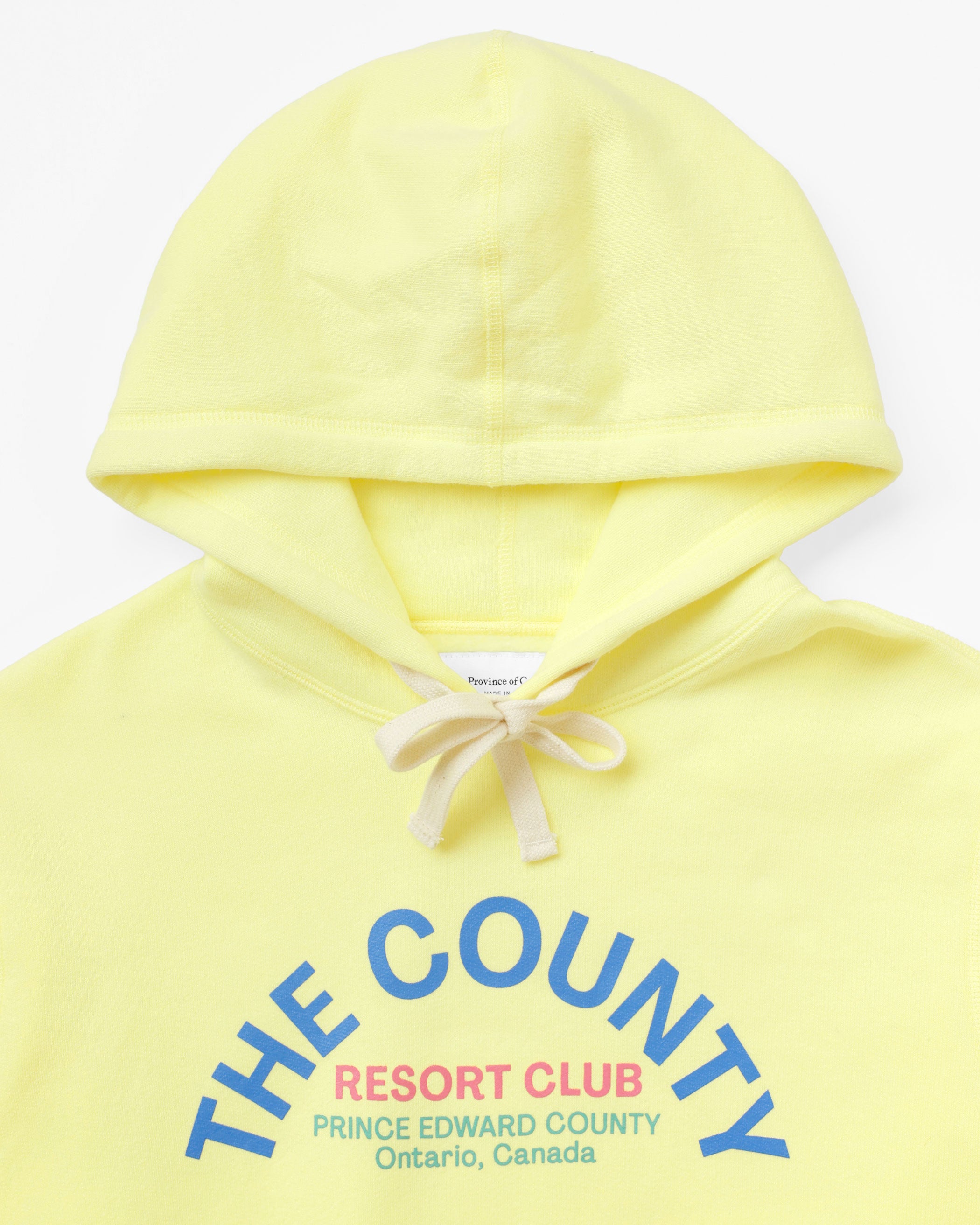 Made in Canada The County Fleece Hoodie Lemon - Unisex - Province of Canada 
