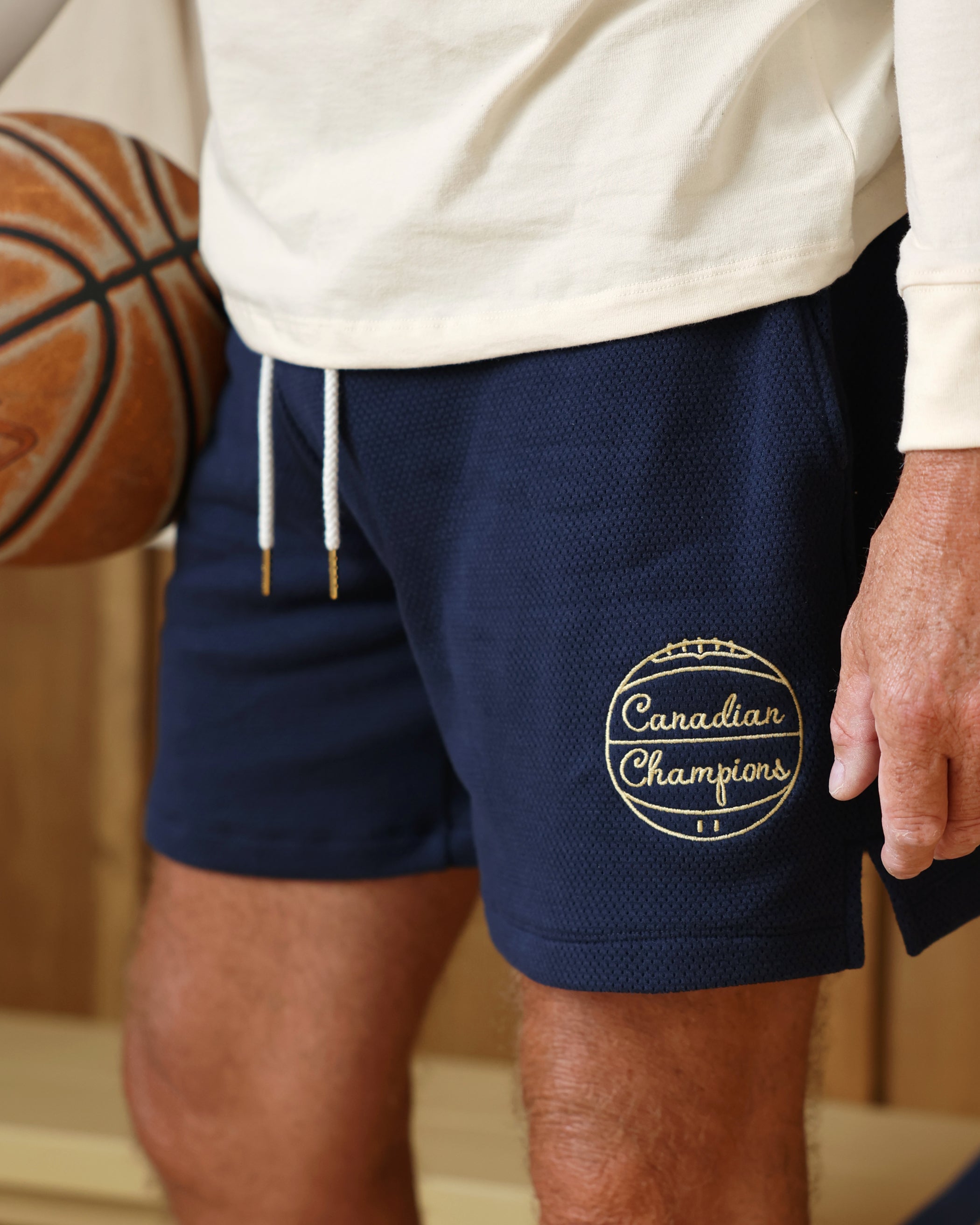 Made in Canada - Basketball Mesh Short Navy - Mens - Province of Canada