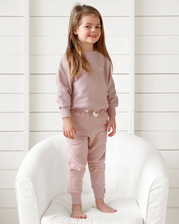 Made in Canada 100% Cotton Kids French Terry Sweatpant Dusk Unisex - Province of Canada