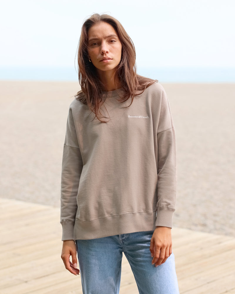 Province of Canada - Long Sweatshirt French Terry Truffle - Made in Canada