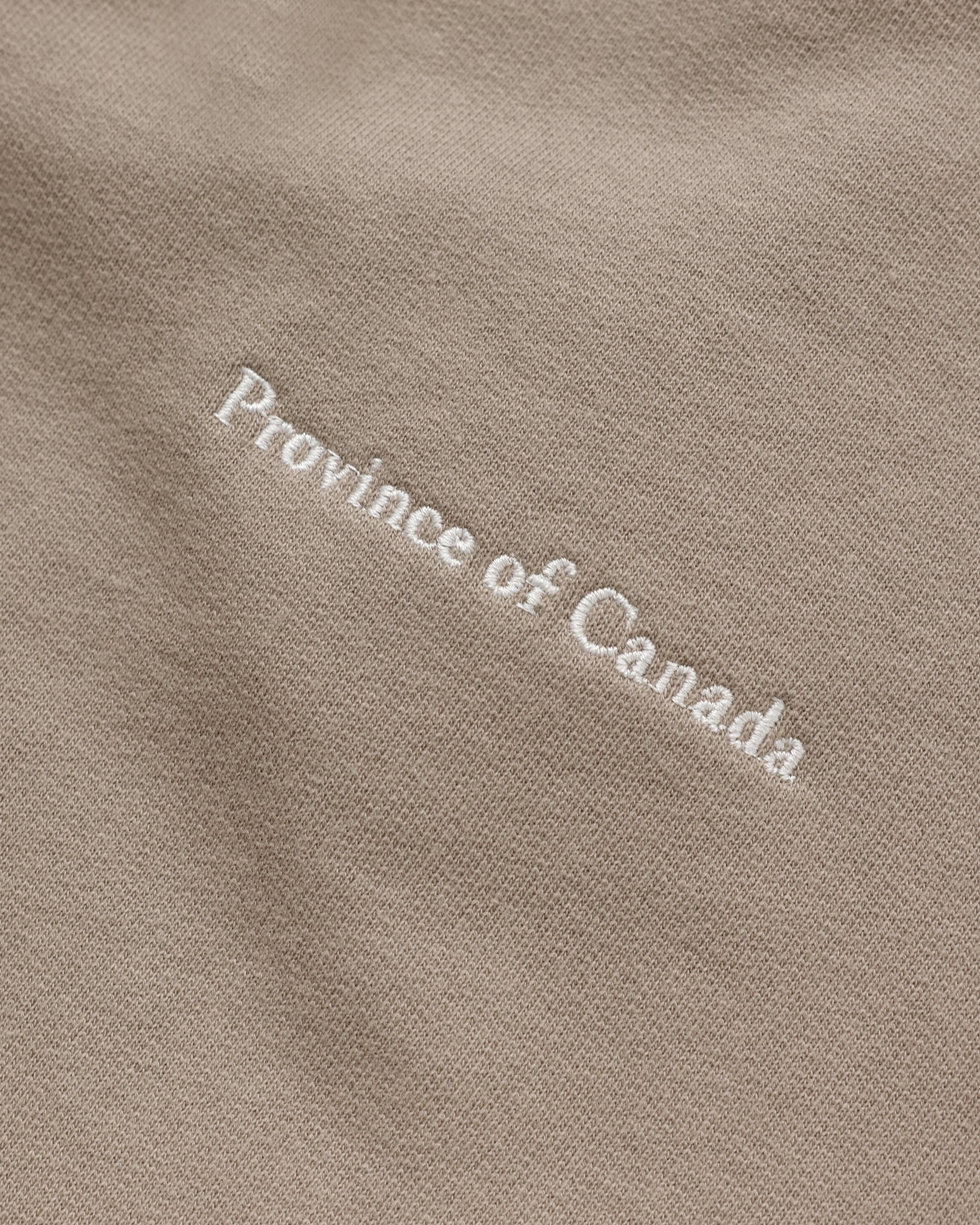 Made in Canada 100% Cotton Wide Leg Cropped French Terry Sweatpant Mocha Brown - Unisex - Province of Canada