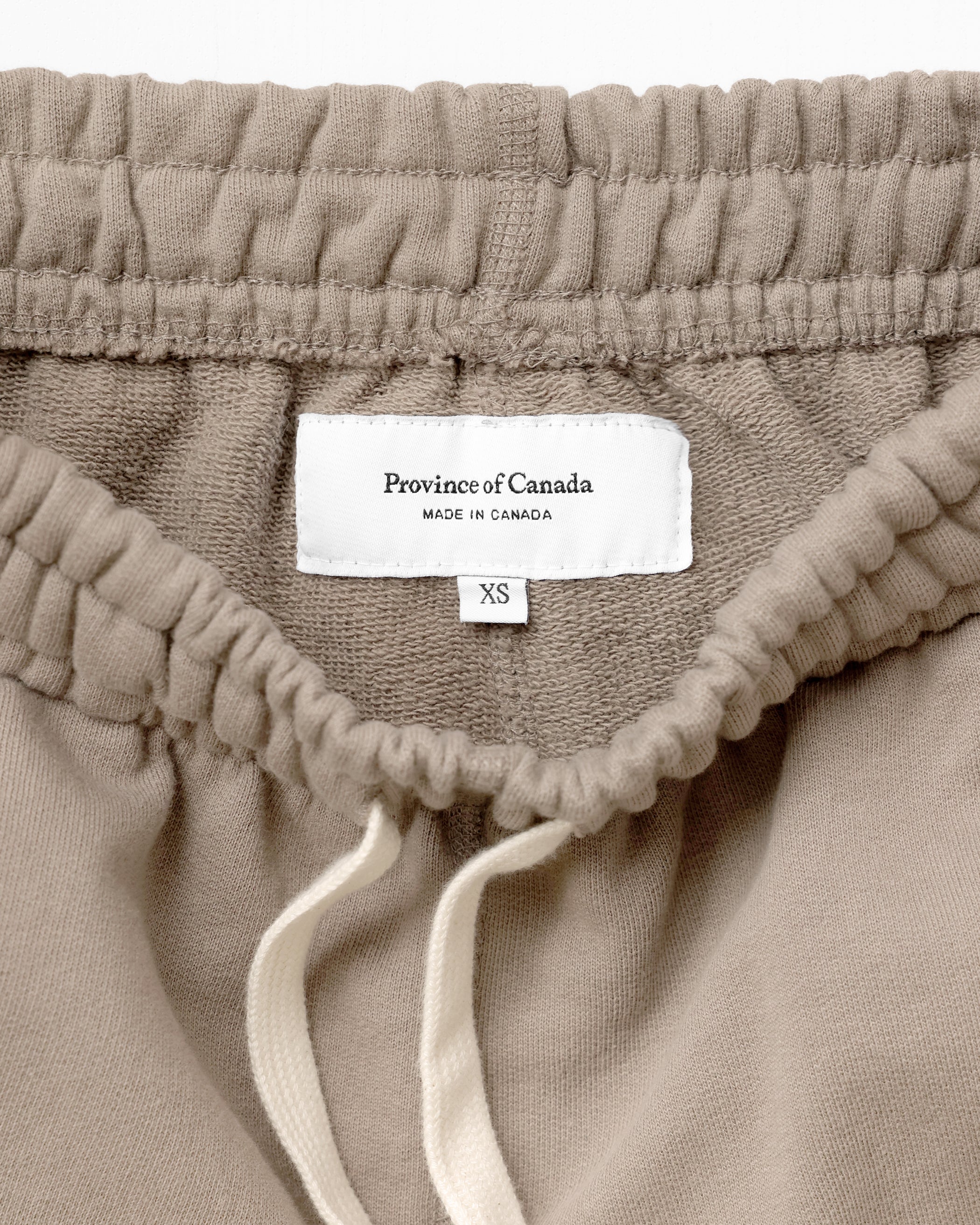 Made in Canada 100% Cotton Wide Leg Cropped French Terry Sweatpant Mocha Brown - Unisex - Province of Canada