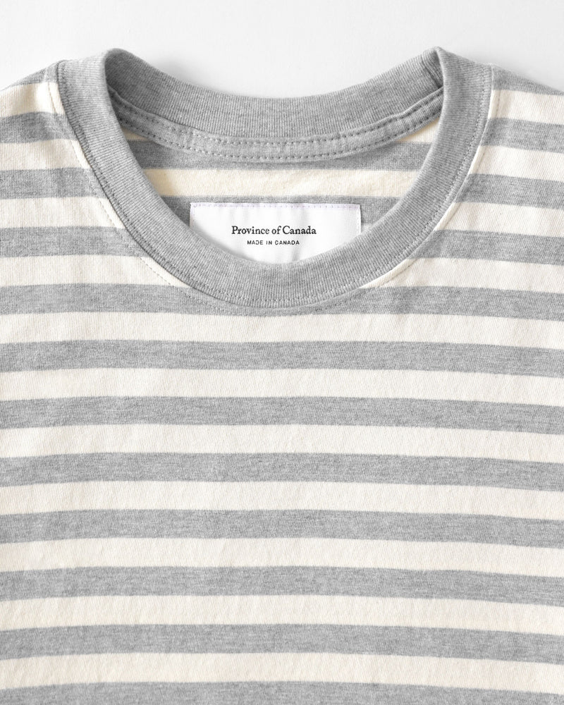 Made in Canada Monday Tee Natural Stripe Unisex - Province of Canada
