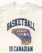 Made in Canada Basketball is Canadian Long Sleeve Tee Natural - Unisex - Province of Canada