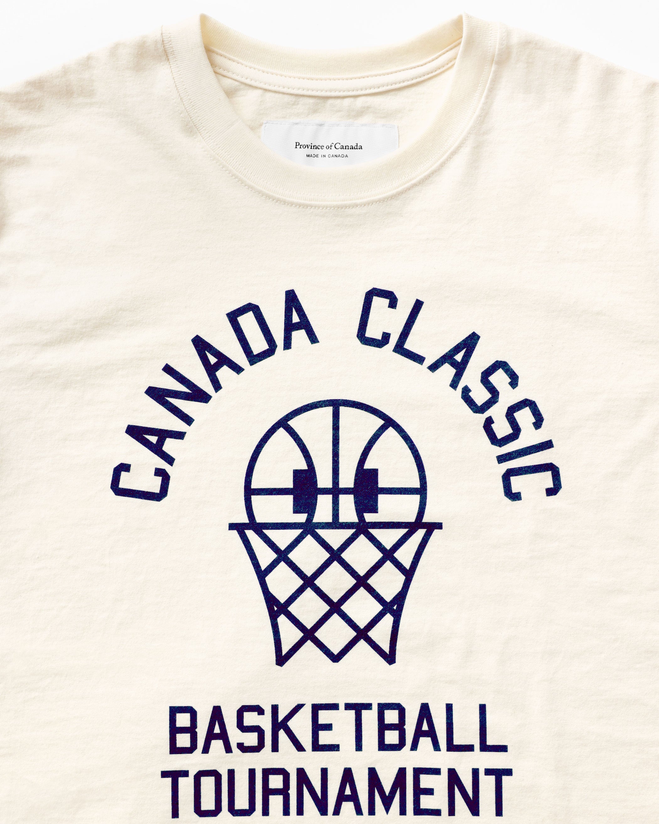 Made in Canada Basketball Tournament Tee Natural - Unisex - Province of Canada