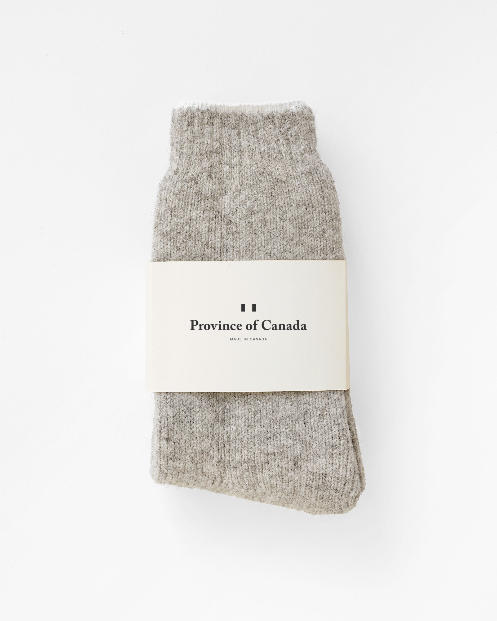 Made in Canada Long Slipper Sock Natural - Province of Canada