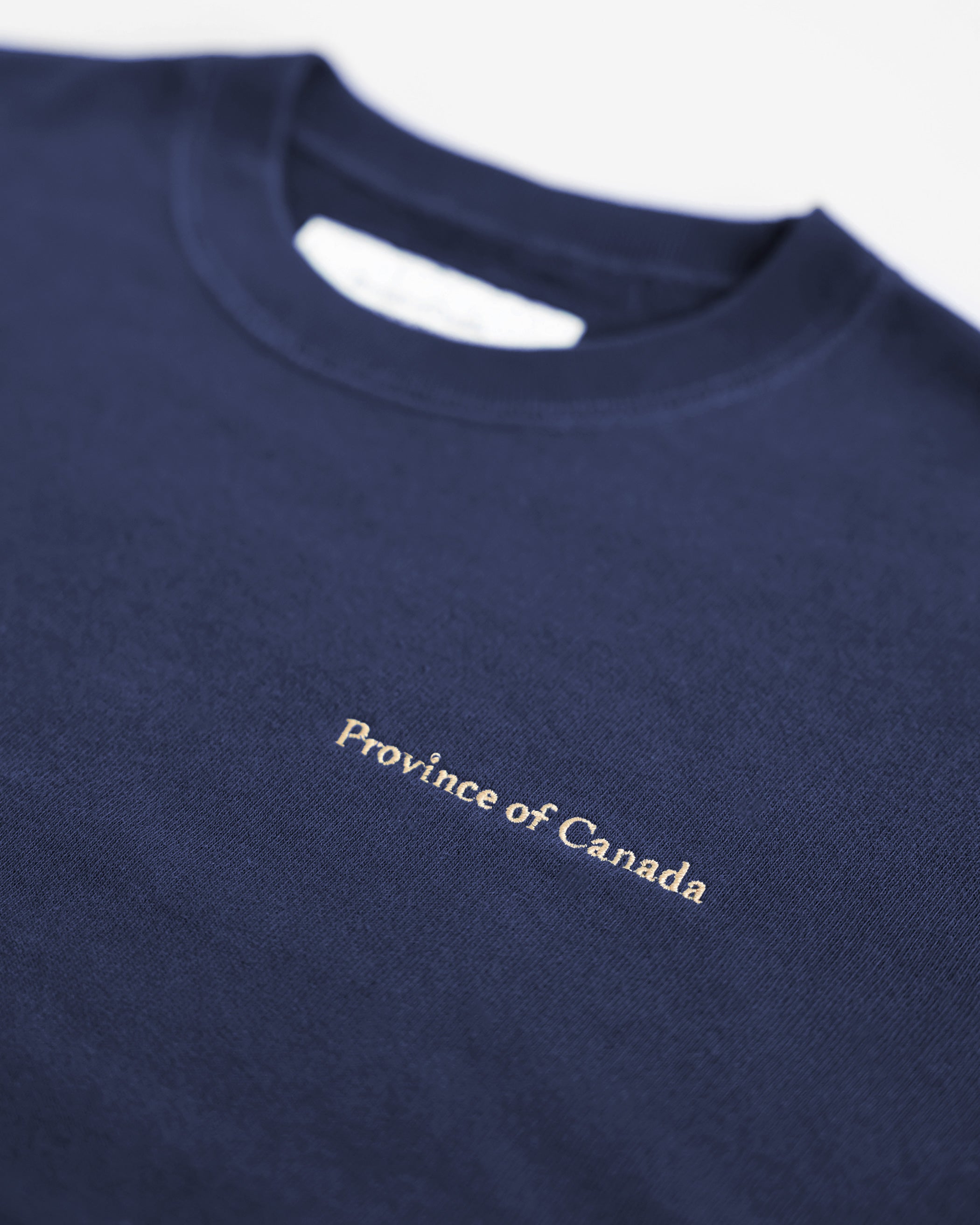 Made in Canada 100% Cotton French Terry Crop Sweatshirt Navy - Province of Canada