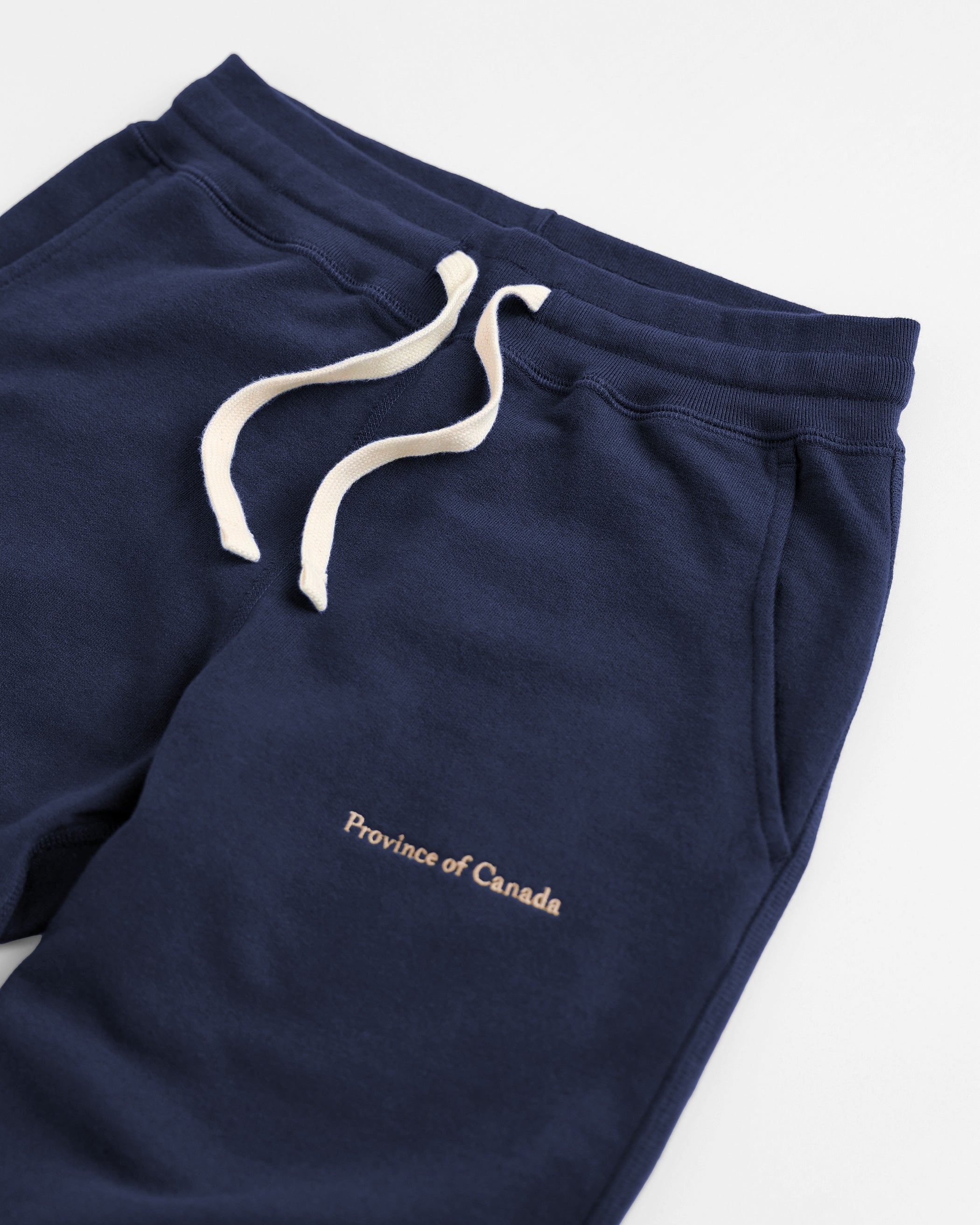 Made in Canada 100% Cotton Skinny French Terry Sweatpant Navy - Unisex