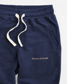 Made in Canada 100% Cotton Skinny French Terry Sweatpant Navy - Unisex