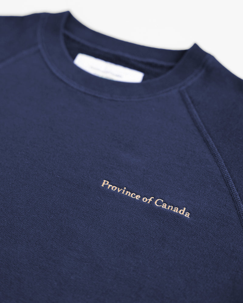 Made in Canada 100% Cotton French Terry Sweatshirt Navy - Unisex - Province of Canada