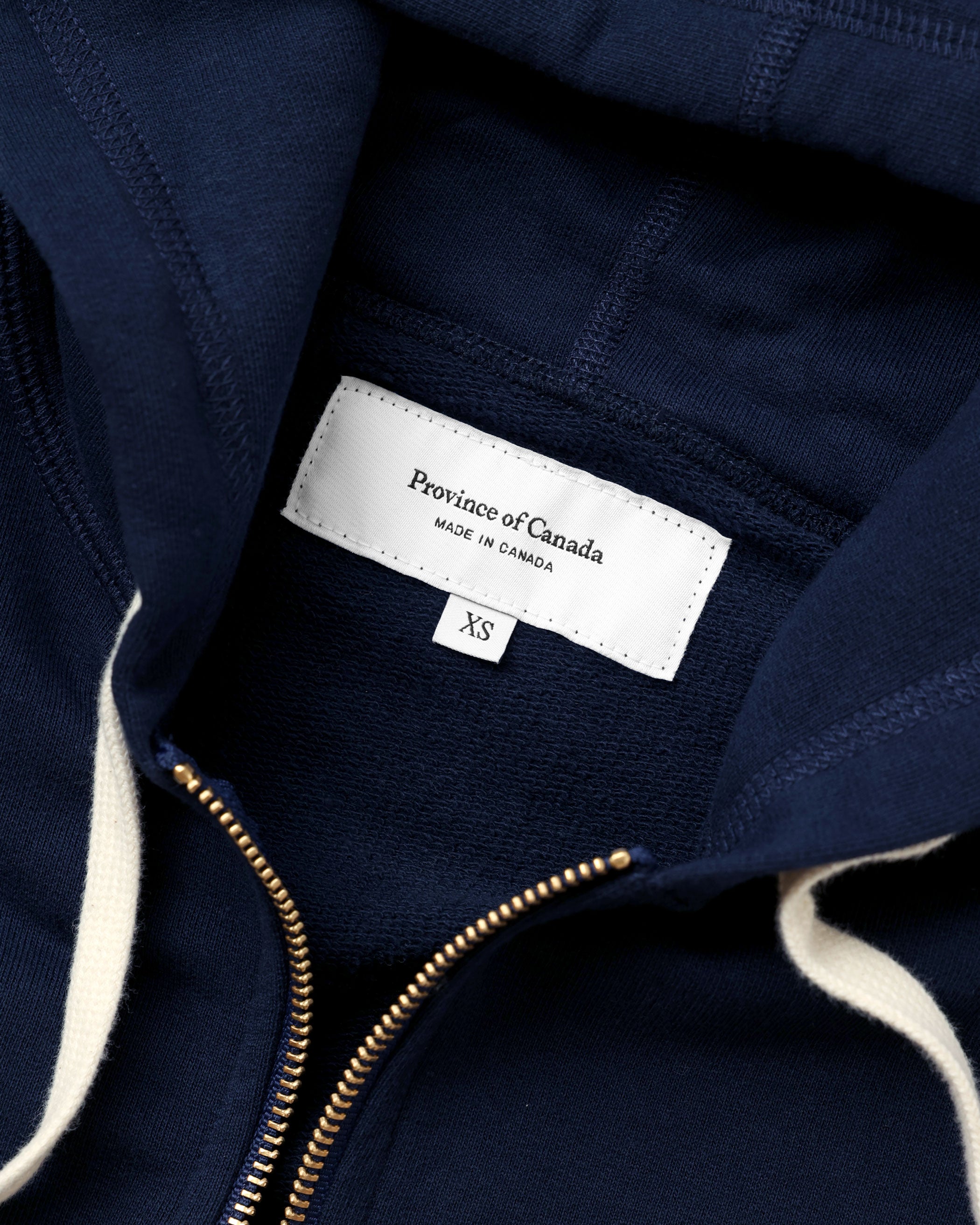 French Terry Zip Hoodie Navy - Unisex – Province of Canada