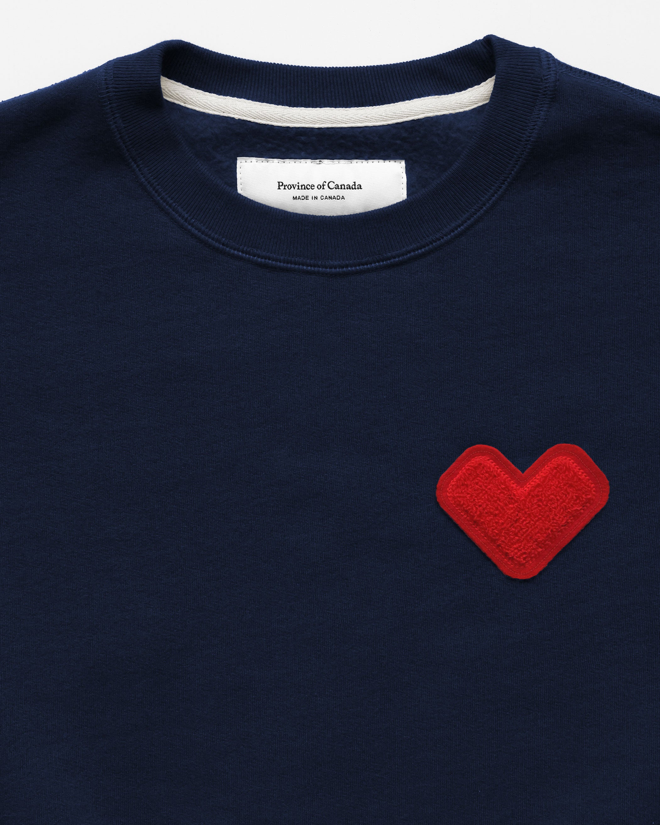 Heart Graphic Round Neck Sweater main image 0
