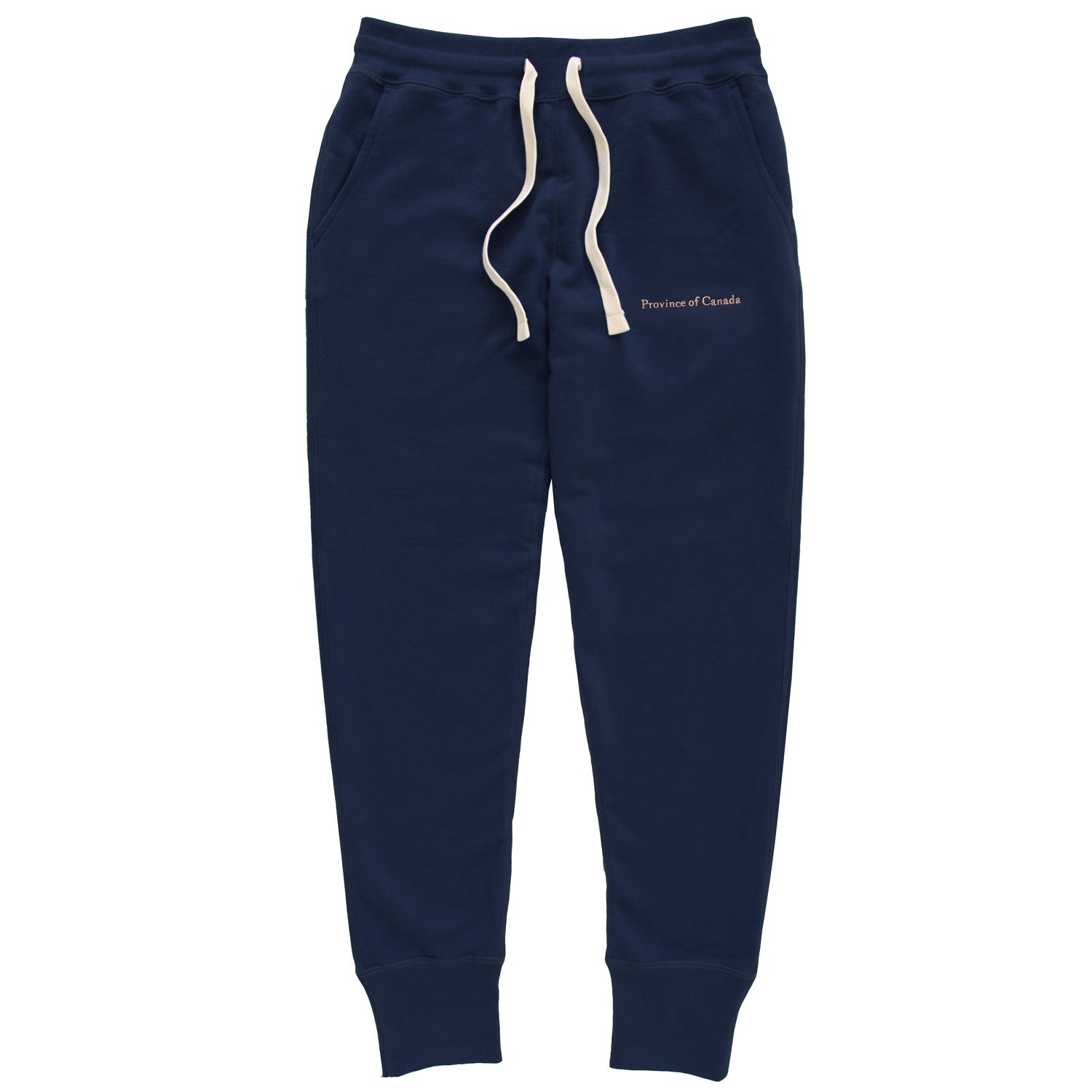 Skinny French Terry Sweatpant Navy - Unisex - Made in Canada