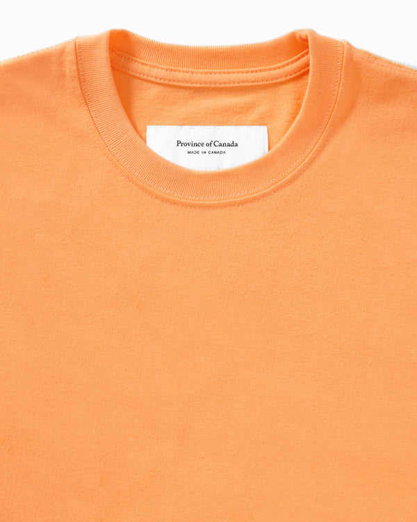 Made in Canada Organic 100% Cotton Kids Monday Tee Orange Unisex - Province of Canada