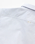 Made in Canada 100% Cotton Button Up Blue Oxford Stripe Dress Shirt Mens Unisex - Province of Canada