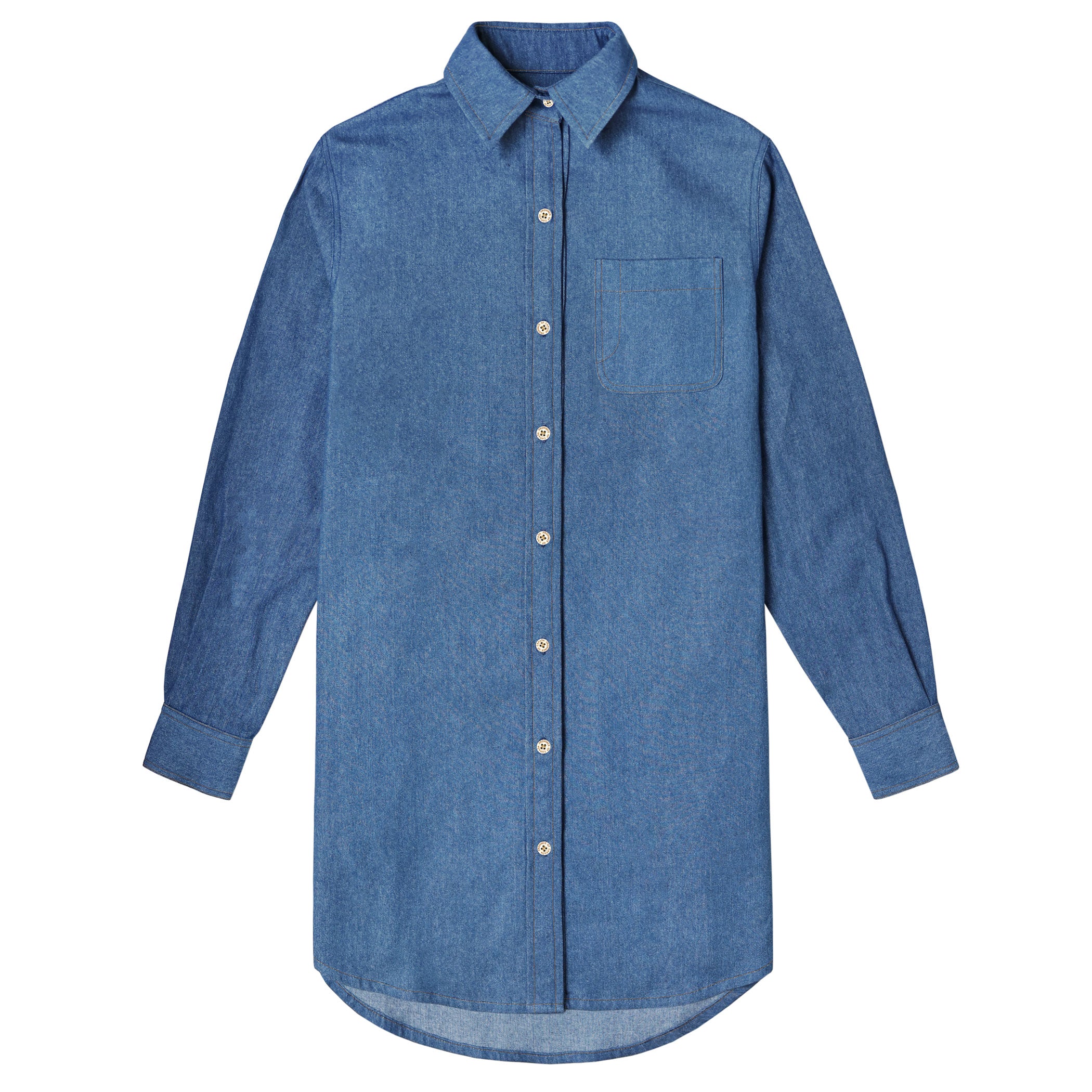 Dark Wash Denim Dress Made in Canada Province of Canada