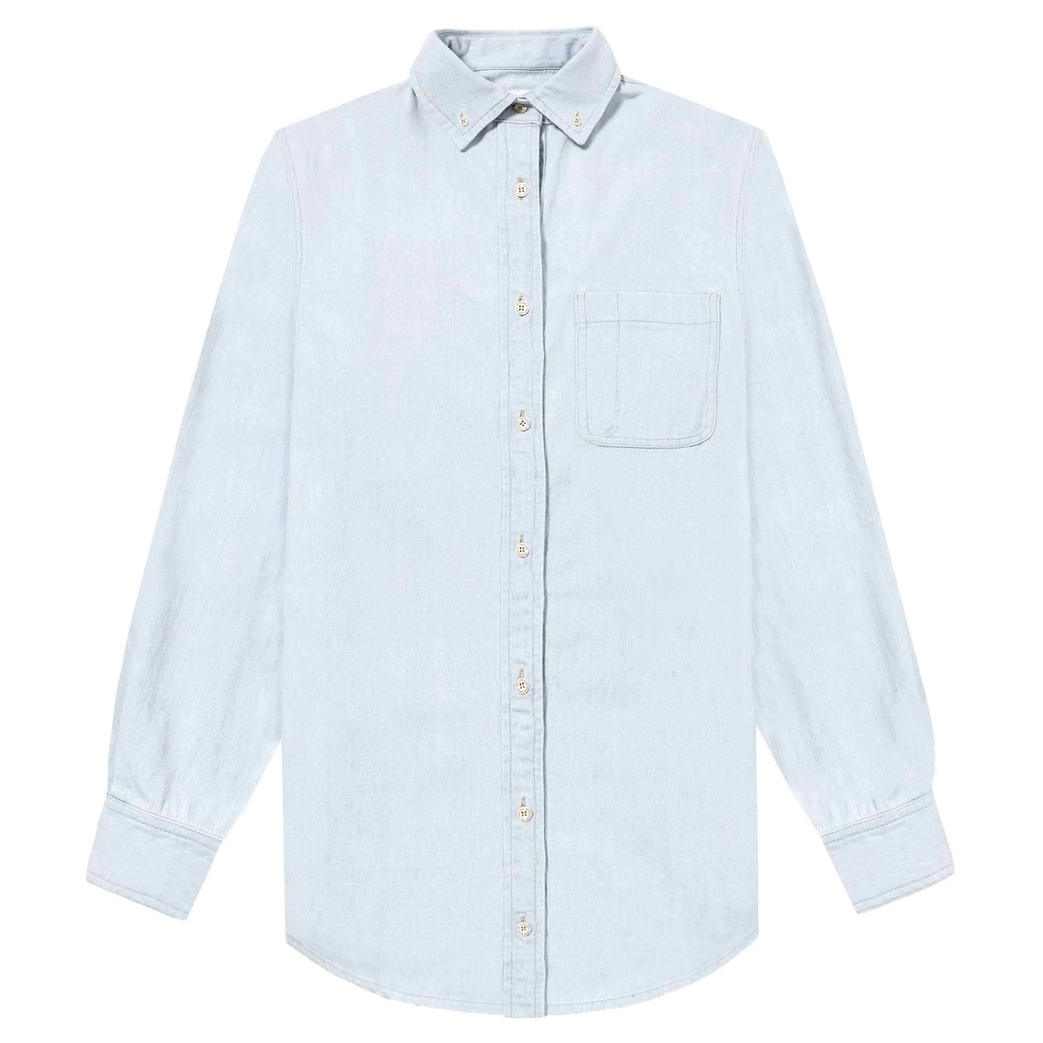 Made in Canada 100% Cotton Light Wash Denim Shirt Unisex - Province of Canada