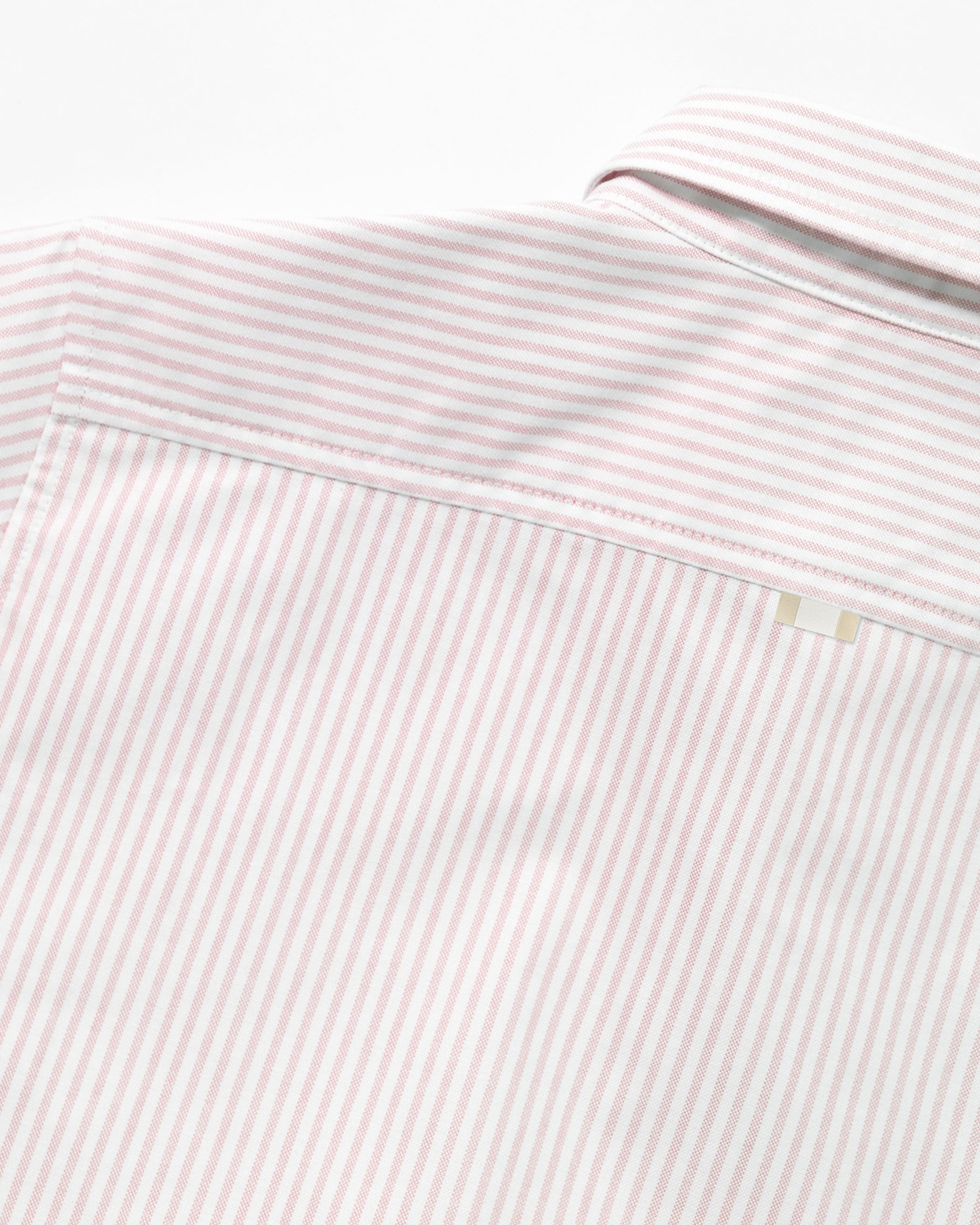 Made in Canada 100% Cotton Button Up Oxford Stripe Shirt Pink - Unisex - Province of Canada