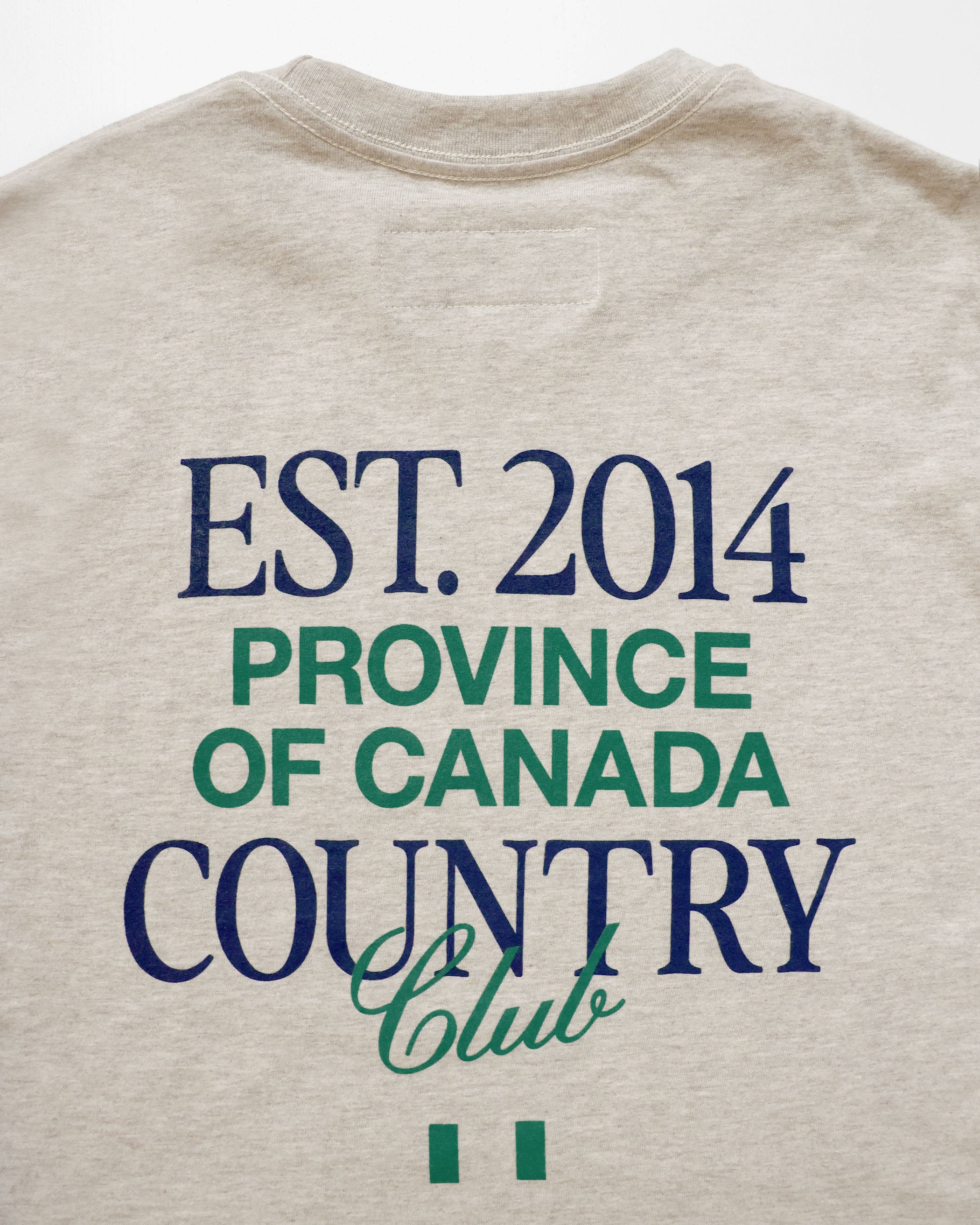 Made in Canada Country Club Long Sleeve Tee Oatmeal - Unisex - Province of Canada