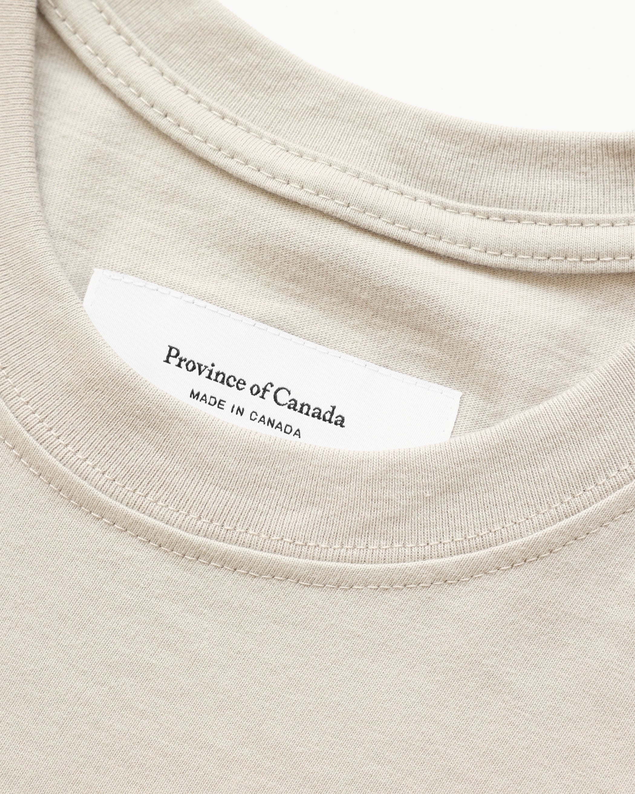 Made in Canada 100% Organic Cotton Tee Ossington Puty Taupe - Province of Canada Unisex