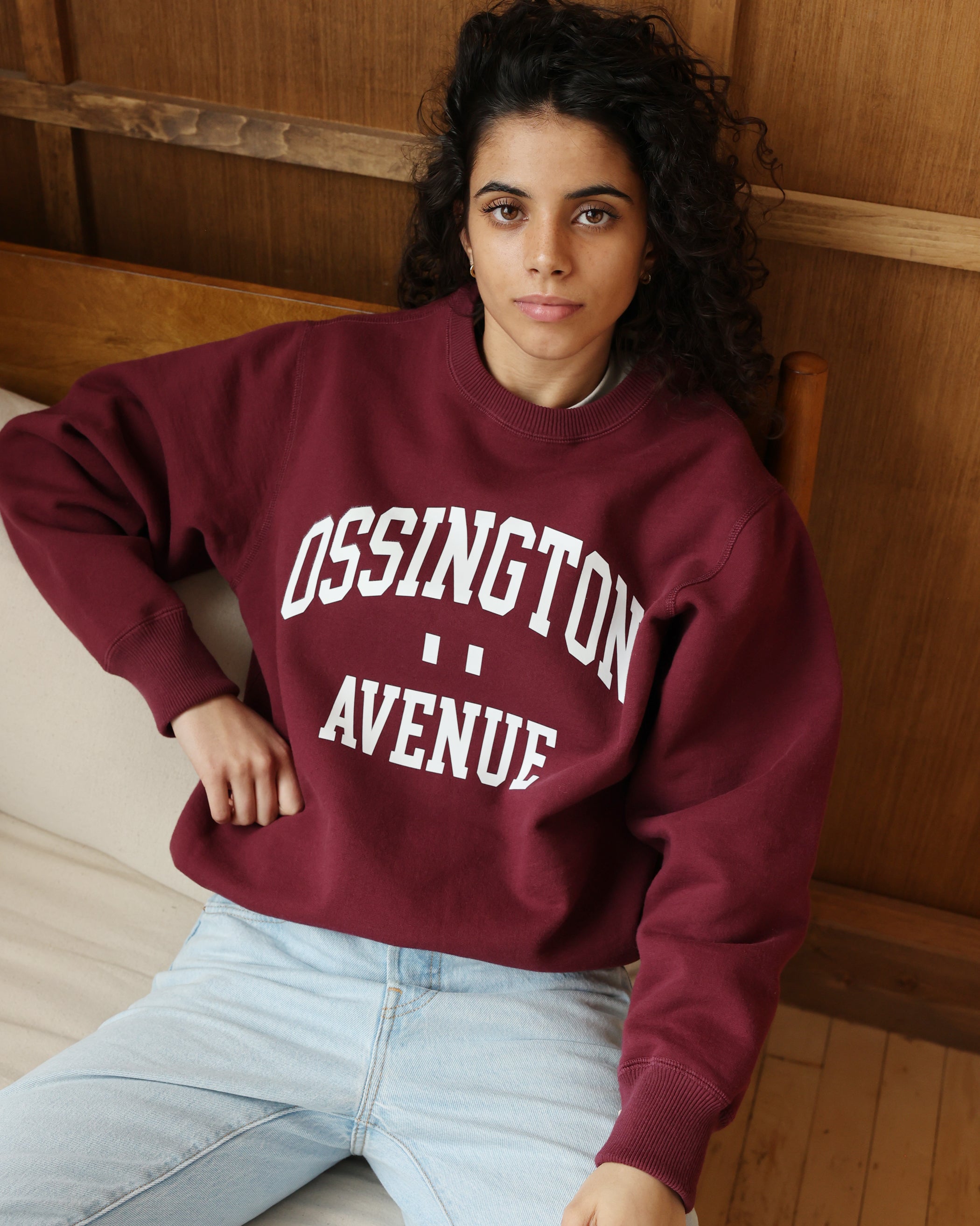 Made in Canada Ossington Fleece Sweatshirt Burgundy - Unisex - Province of Canada