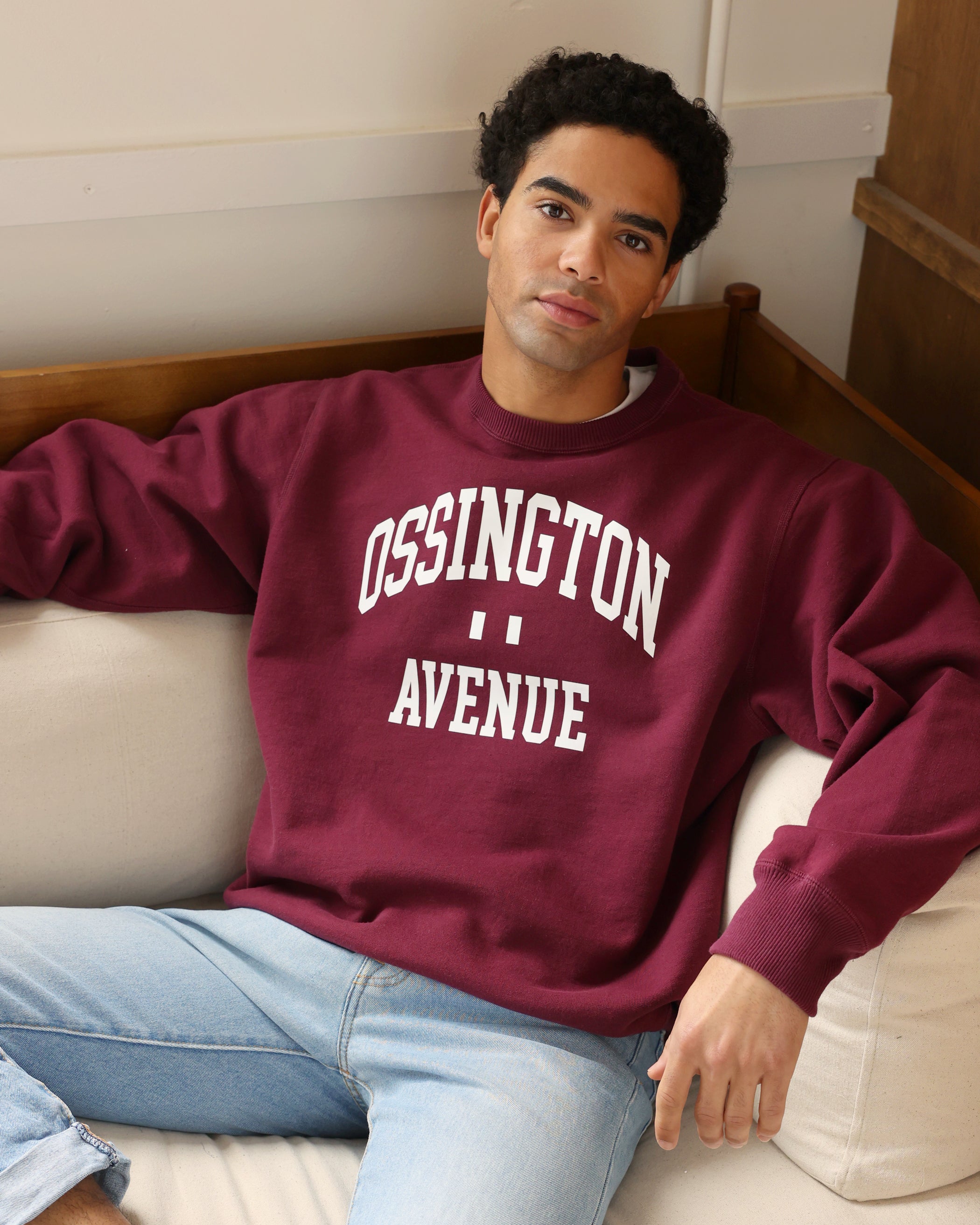 Made in Canada Ossington Fleece Sweatshirt Burgundy - Unisex - Province of Canada