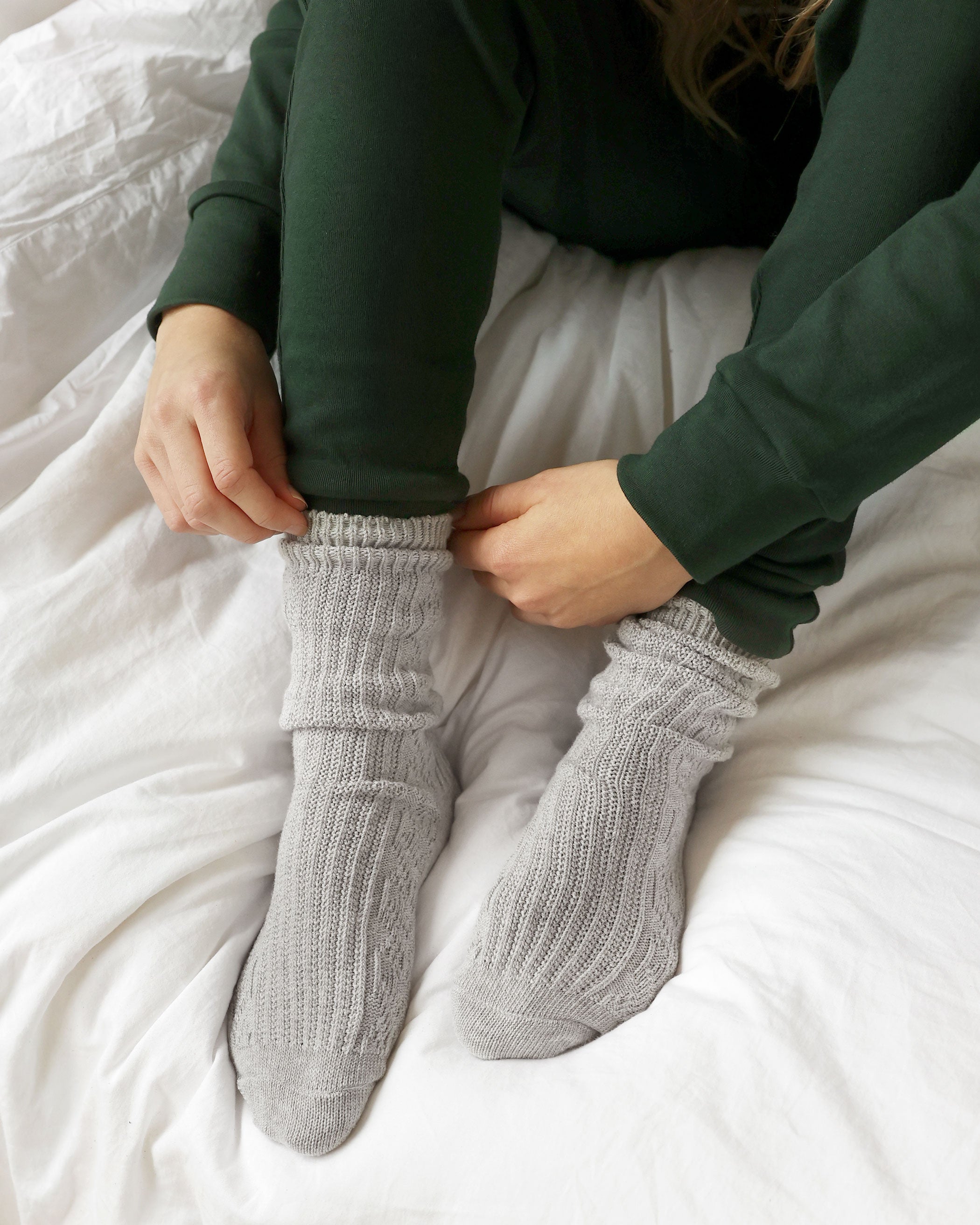 The Slouchy Sock - Windsor Heather Grey – Province of Canada