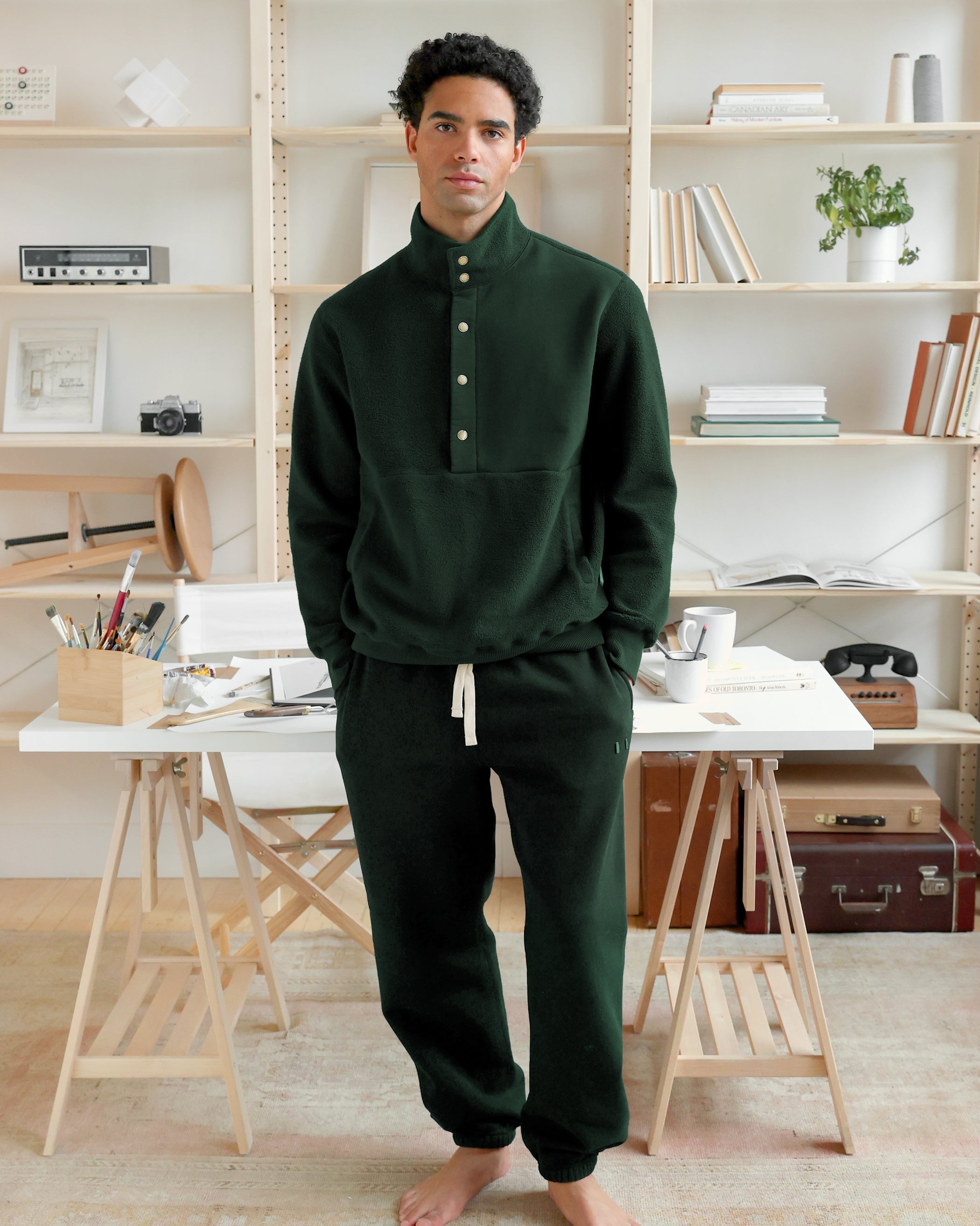 Reverse Fleece Pullover - Unisex - Made in Canada - Province of Canada