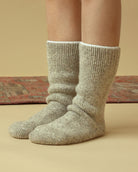 Made in Canada Long Slipper Sock Natural - Province of Canada