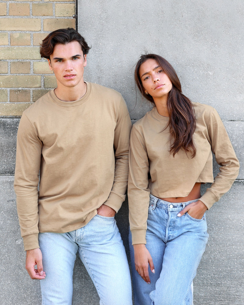 Made in Canada Monday Long Sleeve Tee Dune Khaki - Province of Canada
