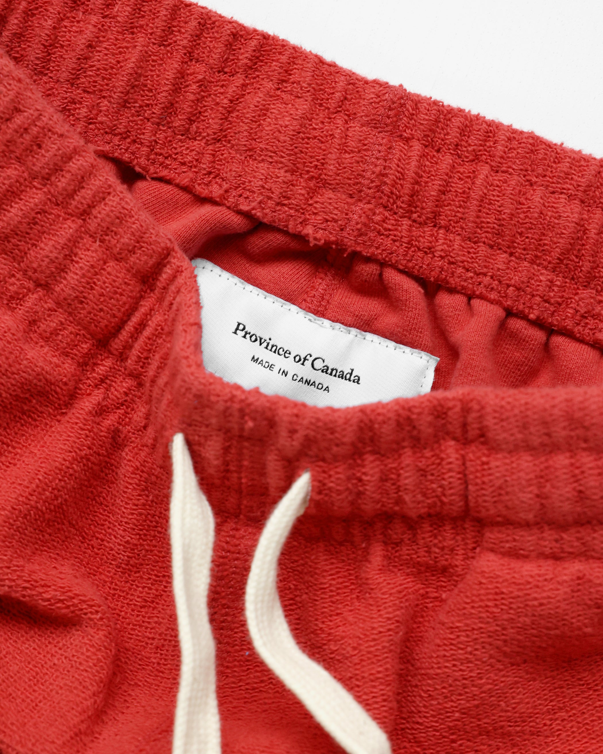 Made in Canada Reverse Relaxed French Terry Sweatpant Red - Unisex - Province of Canada